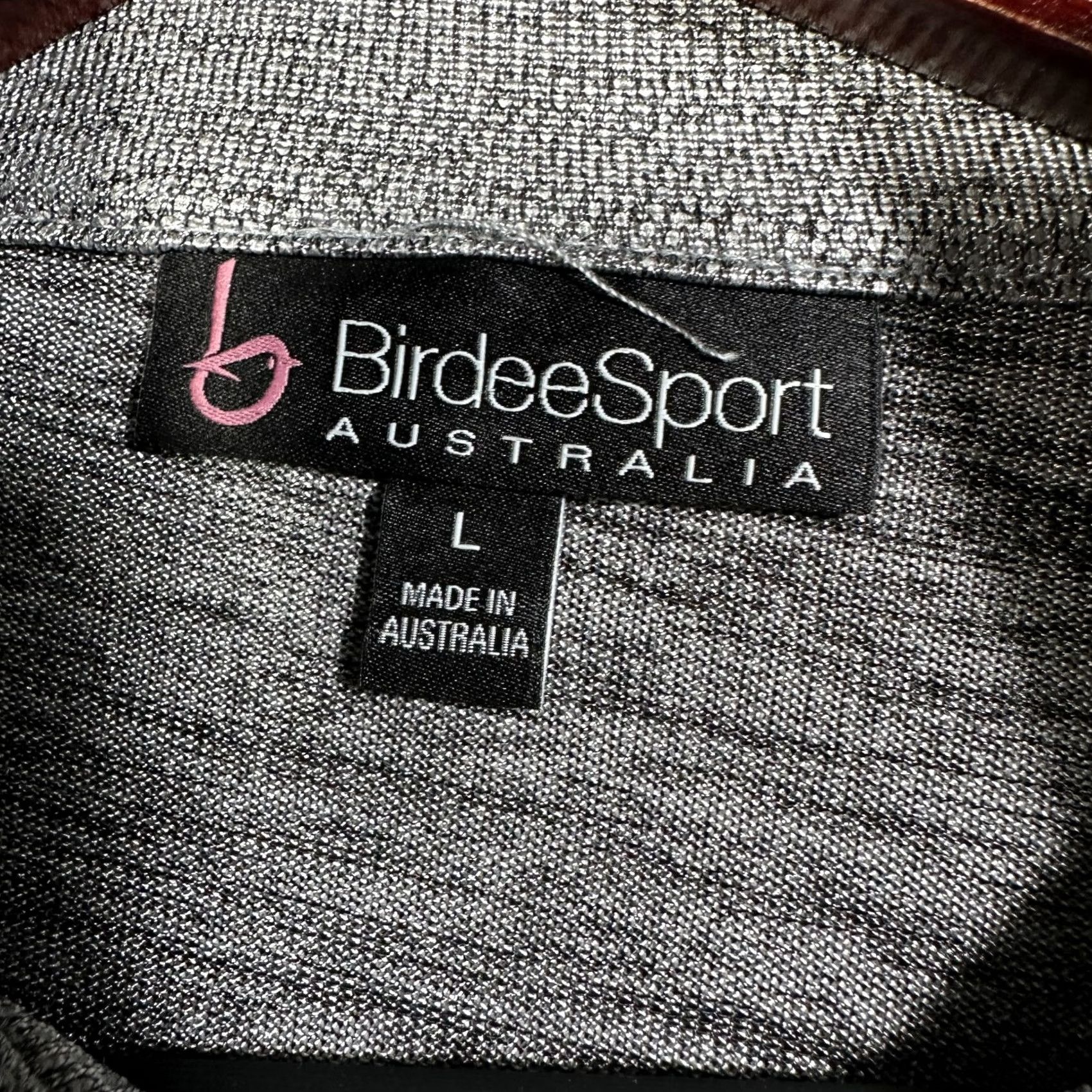 Vintage Birdee Sport Top Womens L Gray Knit Zip Neck Sleeveless Pullover Golf Size L / US 10 / IT 46 - 6 Thumbnail
