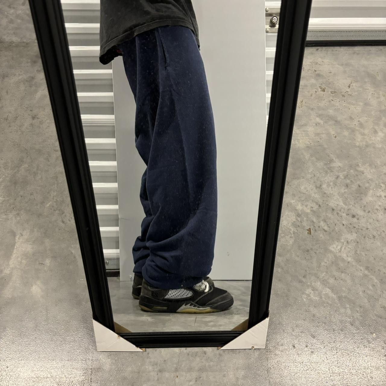Japanese Brand × Vintage Crazy Vintage Y2K/2000s Navy Blue Skater Essential Sweatpants! Size US 32 / EU 48 - 2 Thumbnail