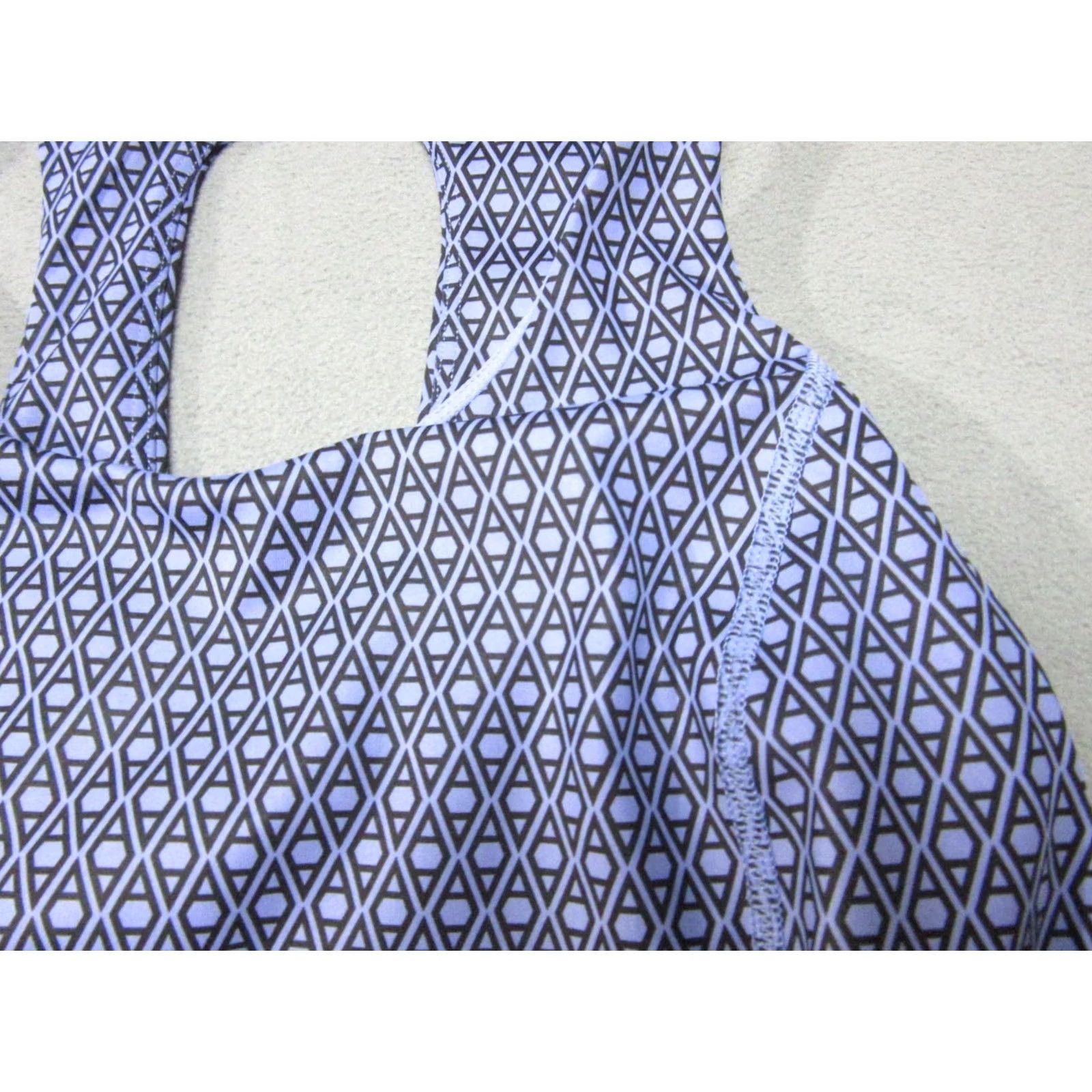 Athleta Athleta Dress Womens Small Purple Geometric Fit & Flare Logo Sleeveless Short Adult Womens Shirt? Size S / US 4 / IT 40 - 2 Thumbnail