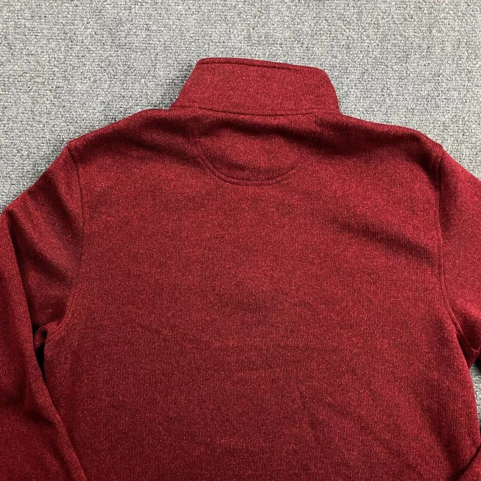 Izod Izod 1/4 Zip Pullover Men's Large Red Fleece Mock Neck Size US L / EU 52-54 / 3 - 5 Thumbnail