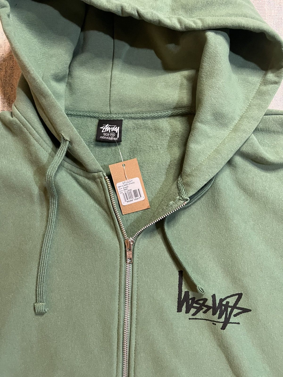 Buy Stussy Flipped Zip Hoodie 'Black' - 1974895 BLAC | GOAT