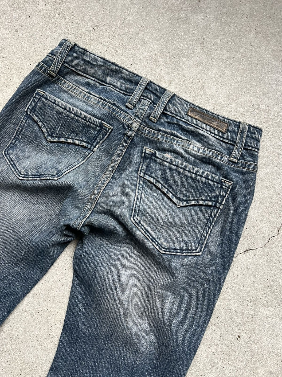 Hysteric Glamour × If Six Was Nine × Le Grande Bleu (L.G.B.) Rare Distressed Flared IfSixWasNine style jeans LGB Y2K Size 27" / US 4 / IT 40 - 8 Thumbnail