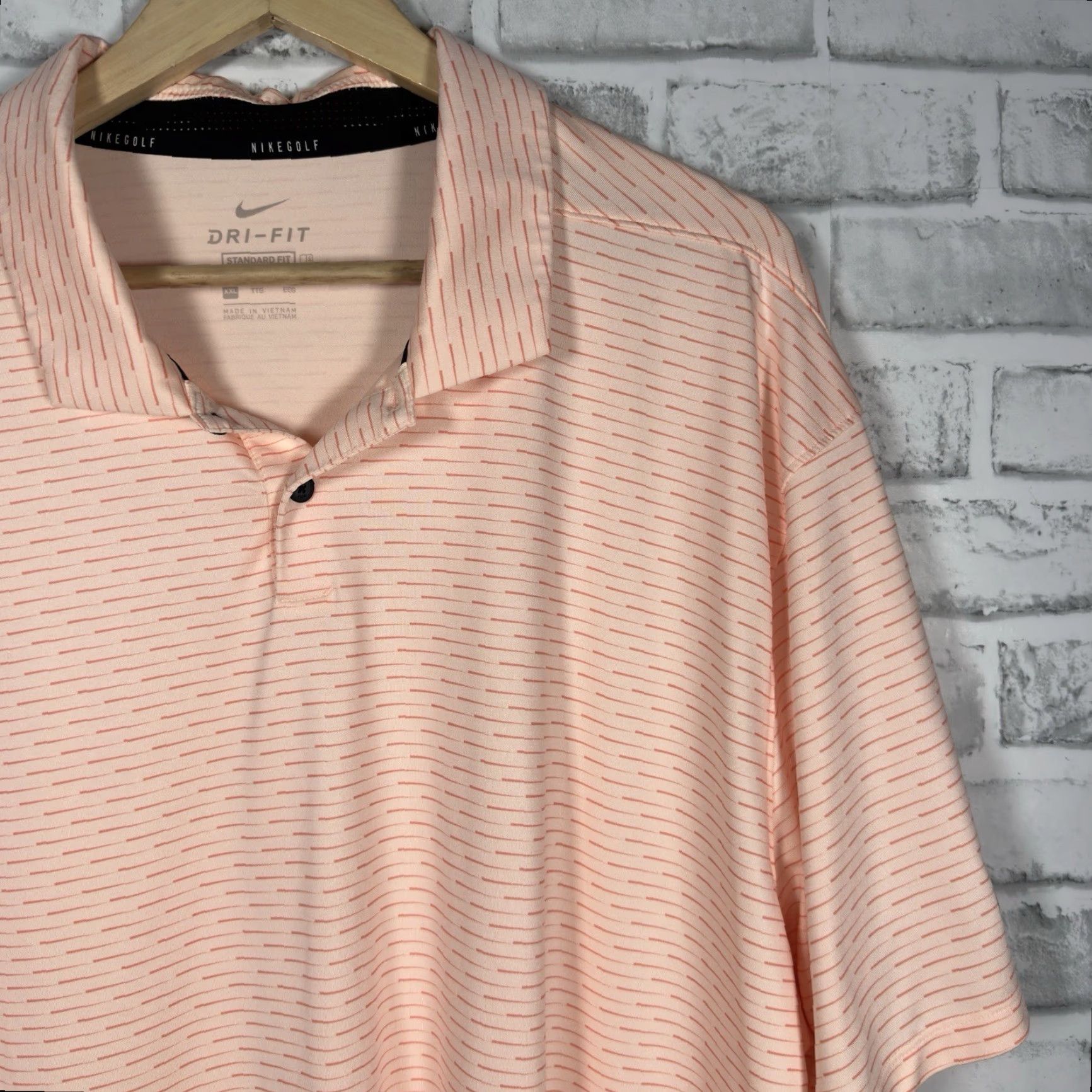 Nike Nike Polo Shirt Athletic Orange Dri-Fit Standard Fit Mens XXL Size US XXL / EU 58 / 5 - 2 Thumbnail