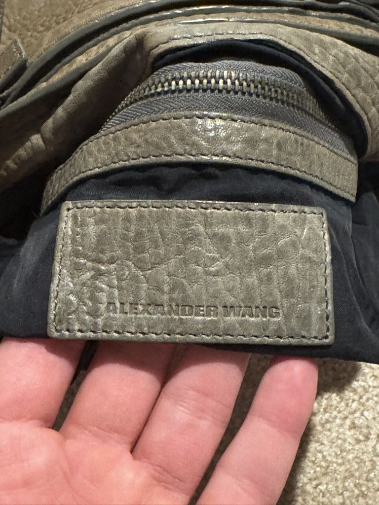 Alexander Wang The Diego Studded Leather Handbag Grey Size ONE SIZE - 7 Thumbnail