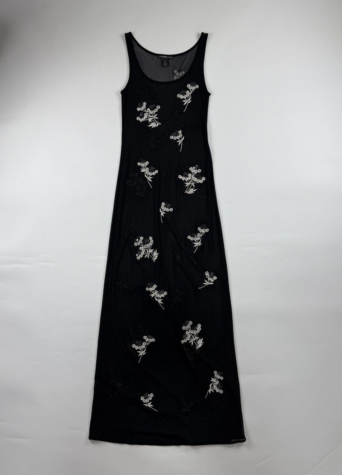 Vintage Vivienne Tam Floral Embroidery Dress