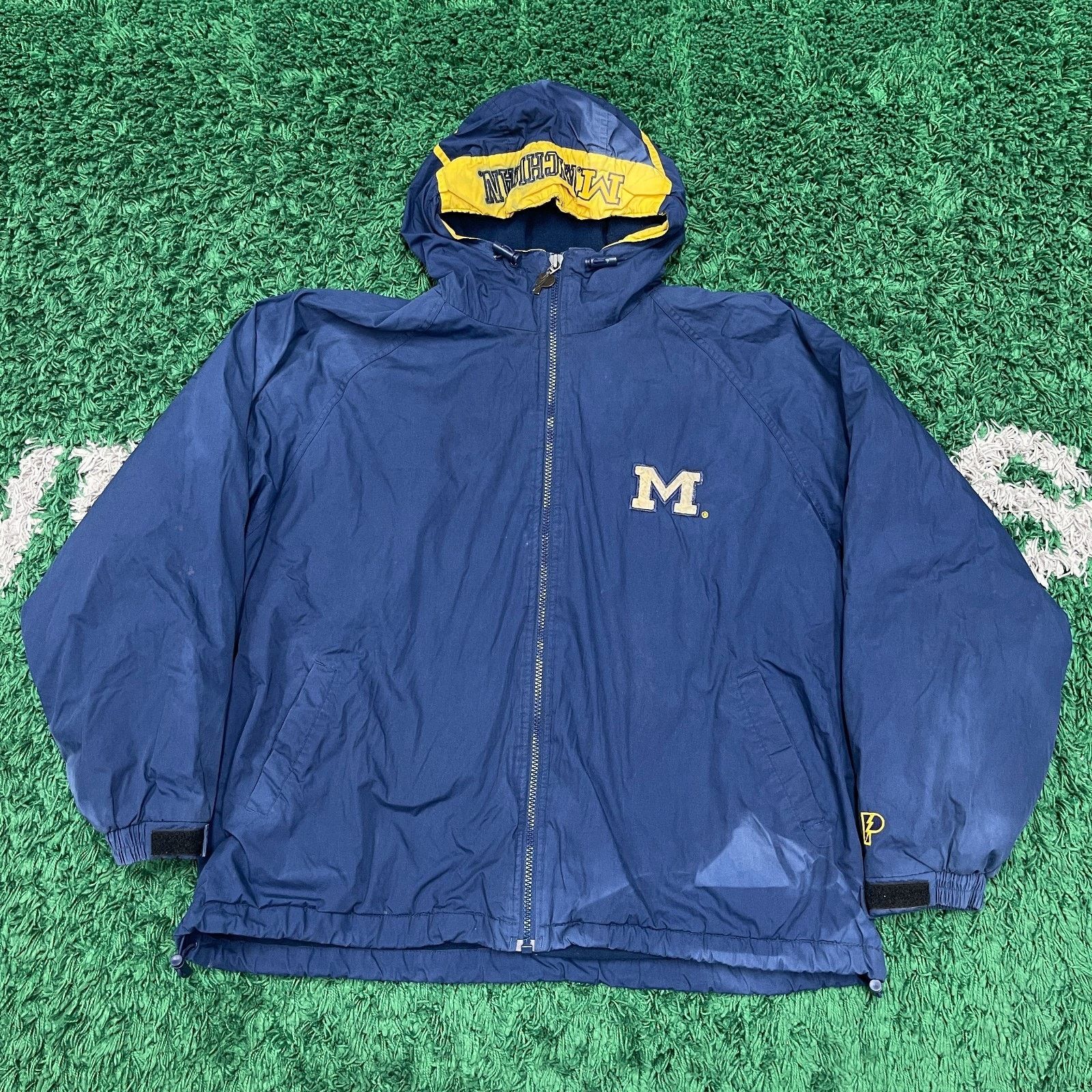 Pro Player vintage 1990s Pro Player Michigan Wolverines Blue Jacket Size US XXL / EU 58 / 5 - 1 Thumbnail