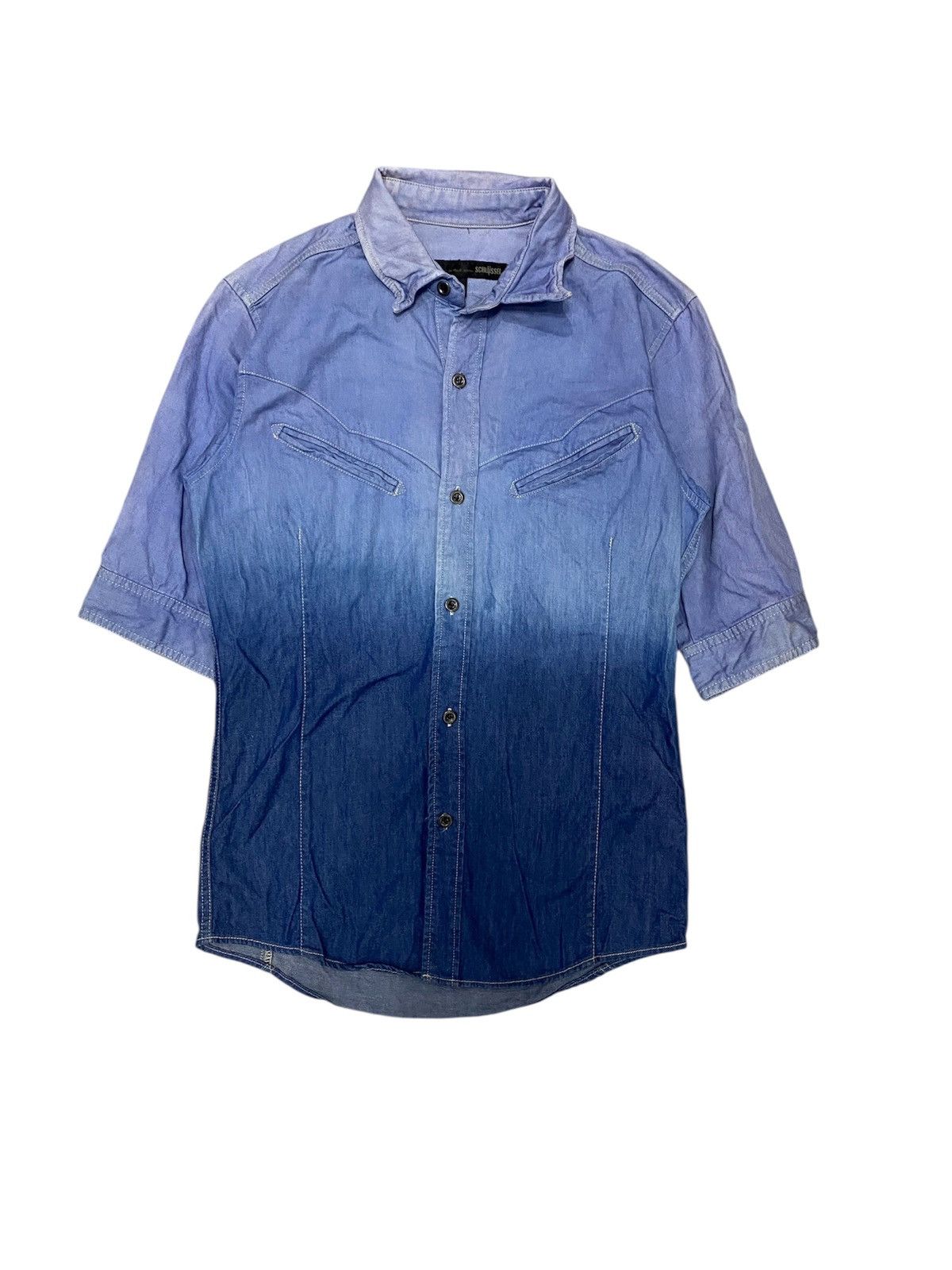 Schlussel 2000s Smile pocket gradian western shirt Size US S / EU 44-46 / 1 - 1 Thumbnail