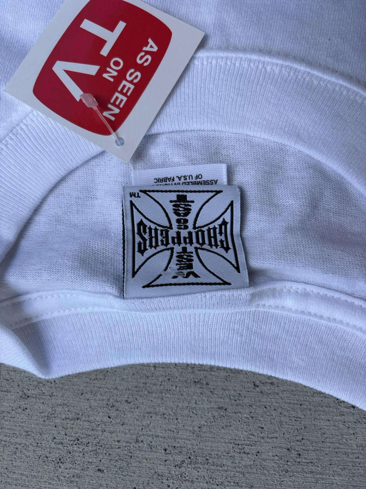 West Coast Choppers West coast choppers deadstock white black tee Size US XL / EU 56 / 4 - 5 Thumbnail