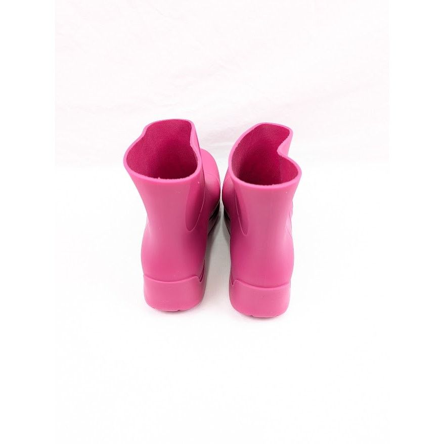 Bottega Veneta o1rshd1 Women's Matt Rubber Puddle Boots in Hollyhock Size US 9 / IT 39 - 15 Thumbnail