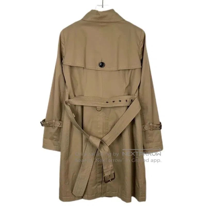 Burberry Burberry Brown Cotton Women's Trench Coat XS. Size XS / US 0-2 / IT 36-38 - 2 Thumbnail