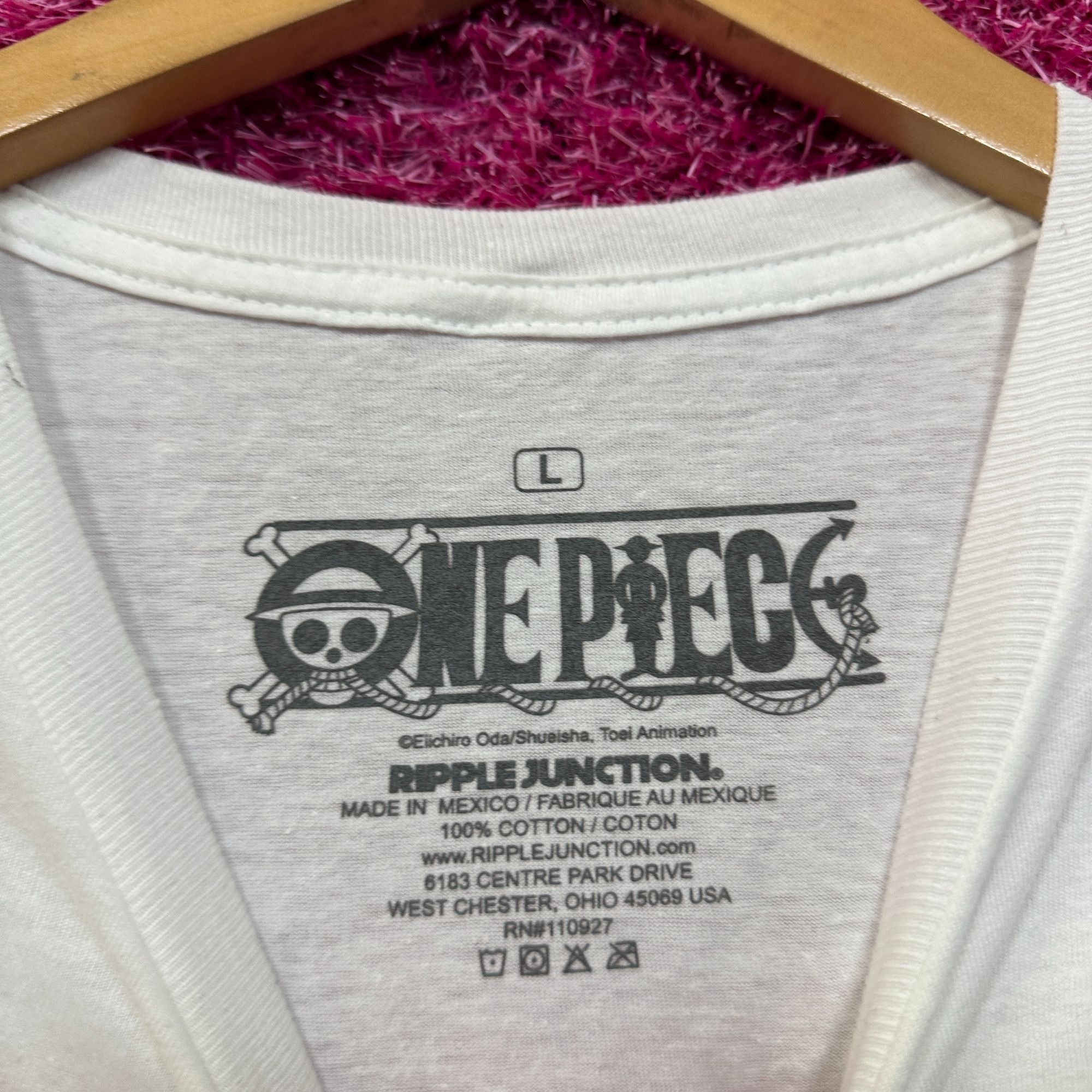 One Piece One Piece Luffy D Monke Super Elastic Punch Anime Tee L Size US L / EU 52-54 / 3 - 4 Thumbnail