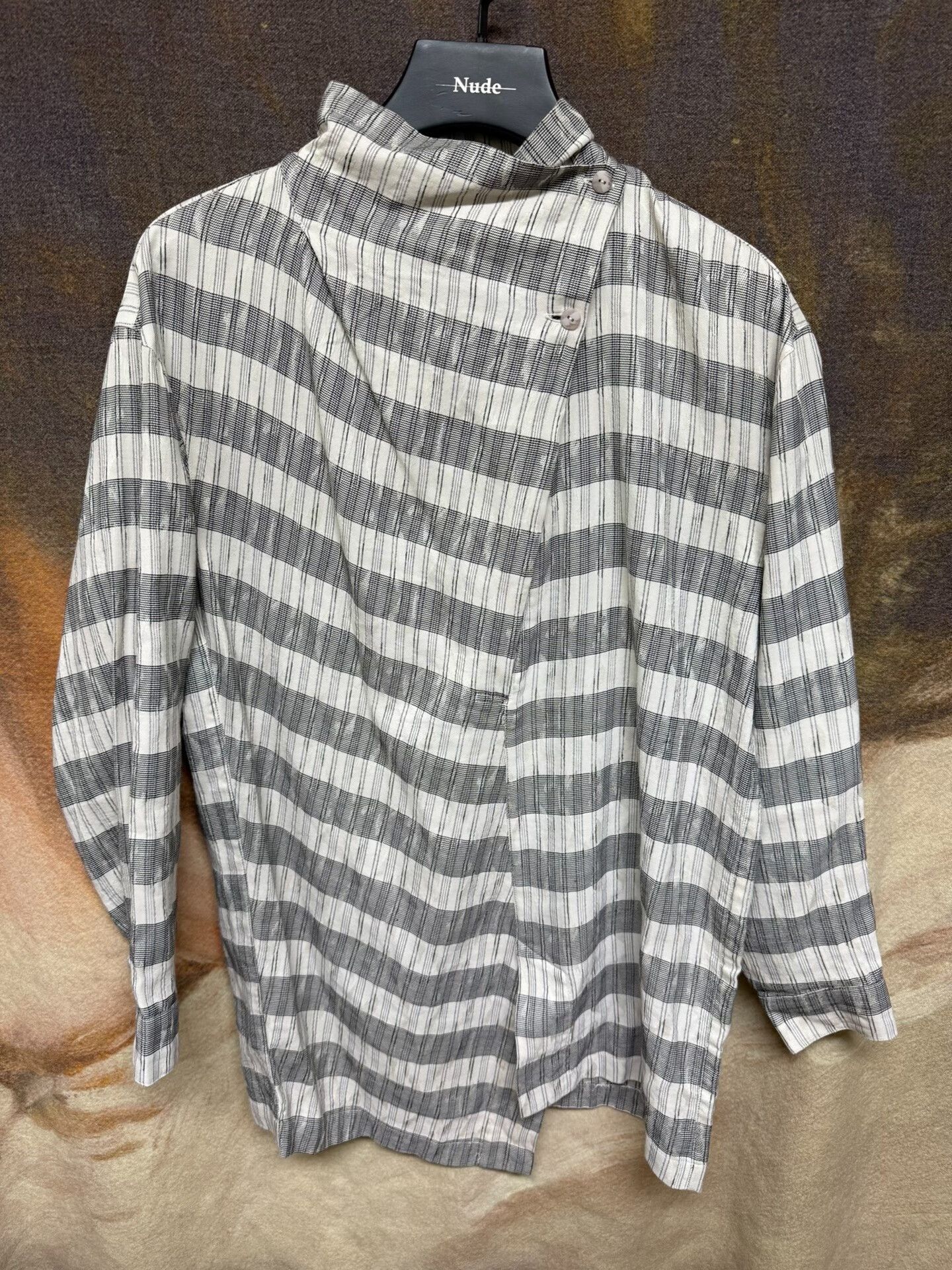 Issey Miyake issey miyake striped linen collar shirt Size US M / EU 48-50 / 2 - 1 Thumbnail