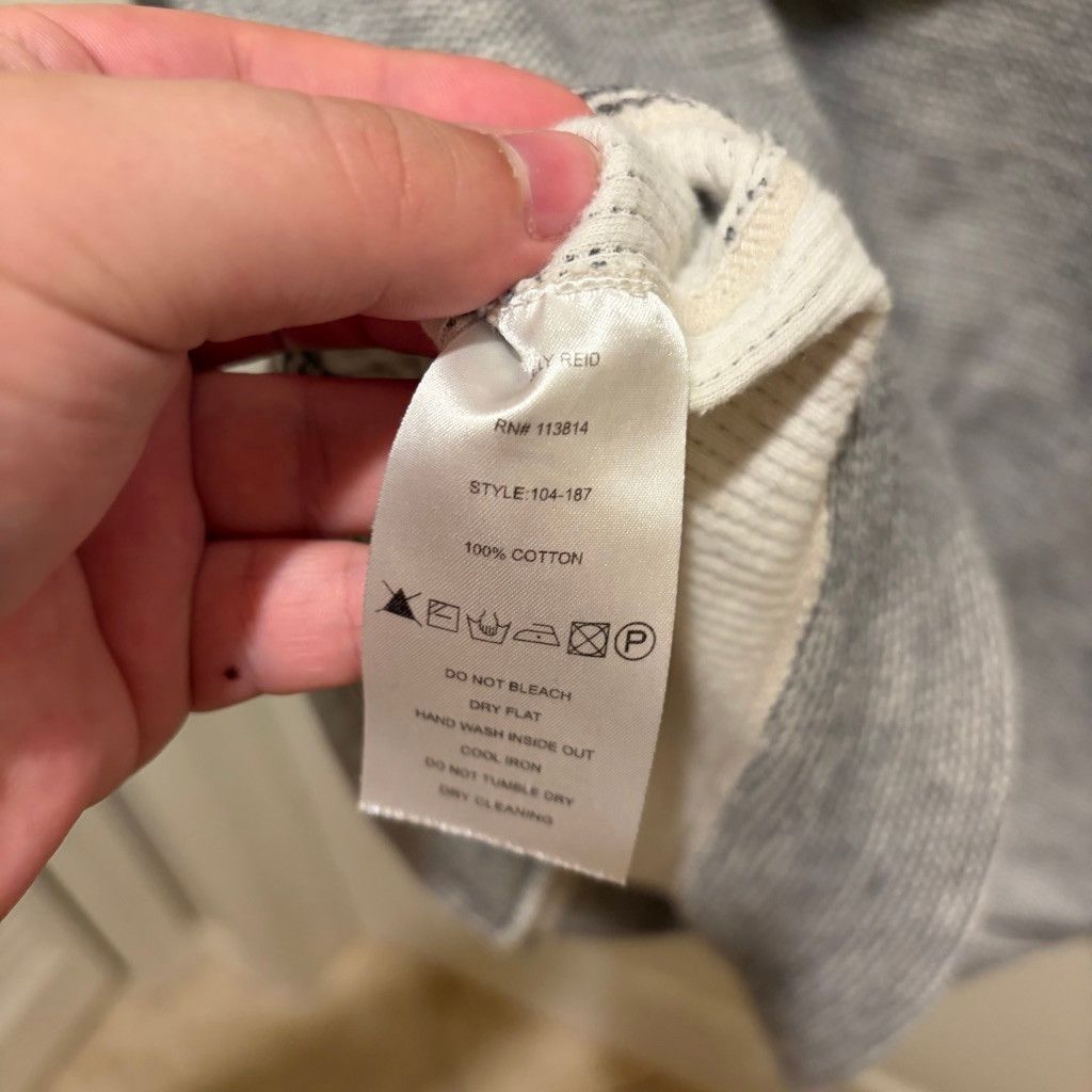 Billy Reid Billy Reid XL Gray Textured Zip Hoodie Made in Japan Size US L / EU 52-54 / 3 - 6 Thumbnail