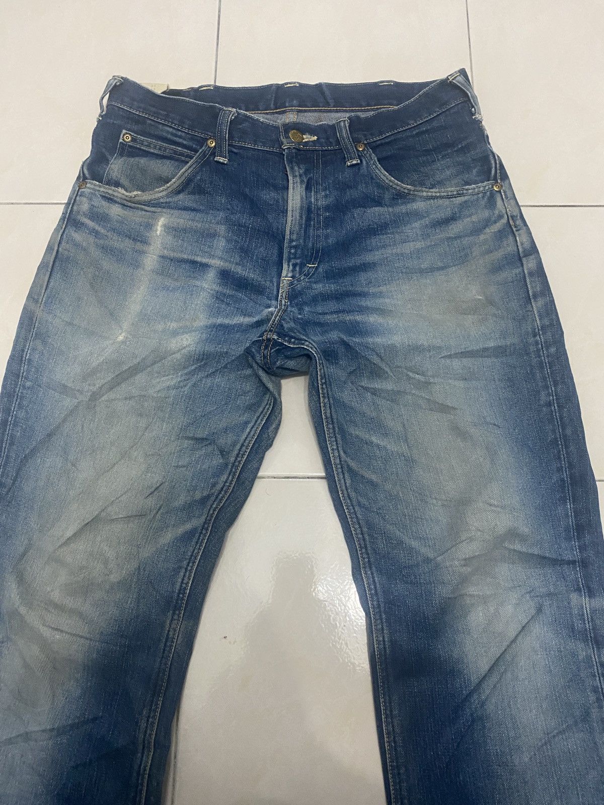 Lee × Vintage 🔥FINAL DROP🔥 LEE 101Z Vintage Japanese Made Distressed Denim Size US 31 - 2 Thumbnail