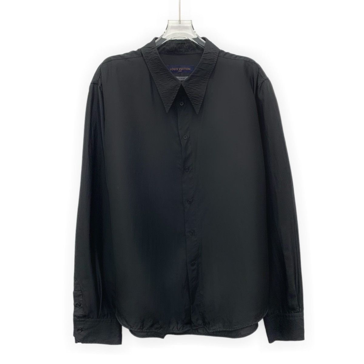 Louis Vuitton Louis Vuitton Collection Black Silk Long Sleeve Shirt K26WX Size US XXL / EU 58 / 5 - 1 Thumbnail