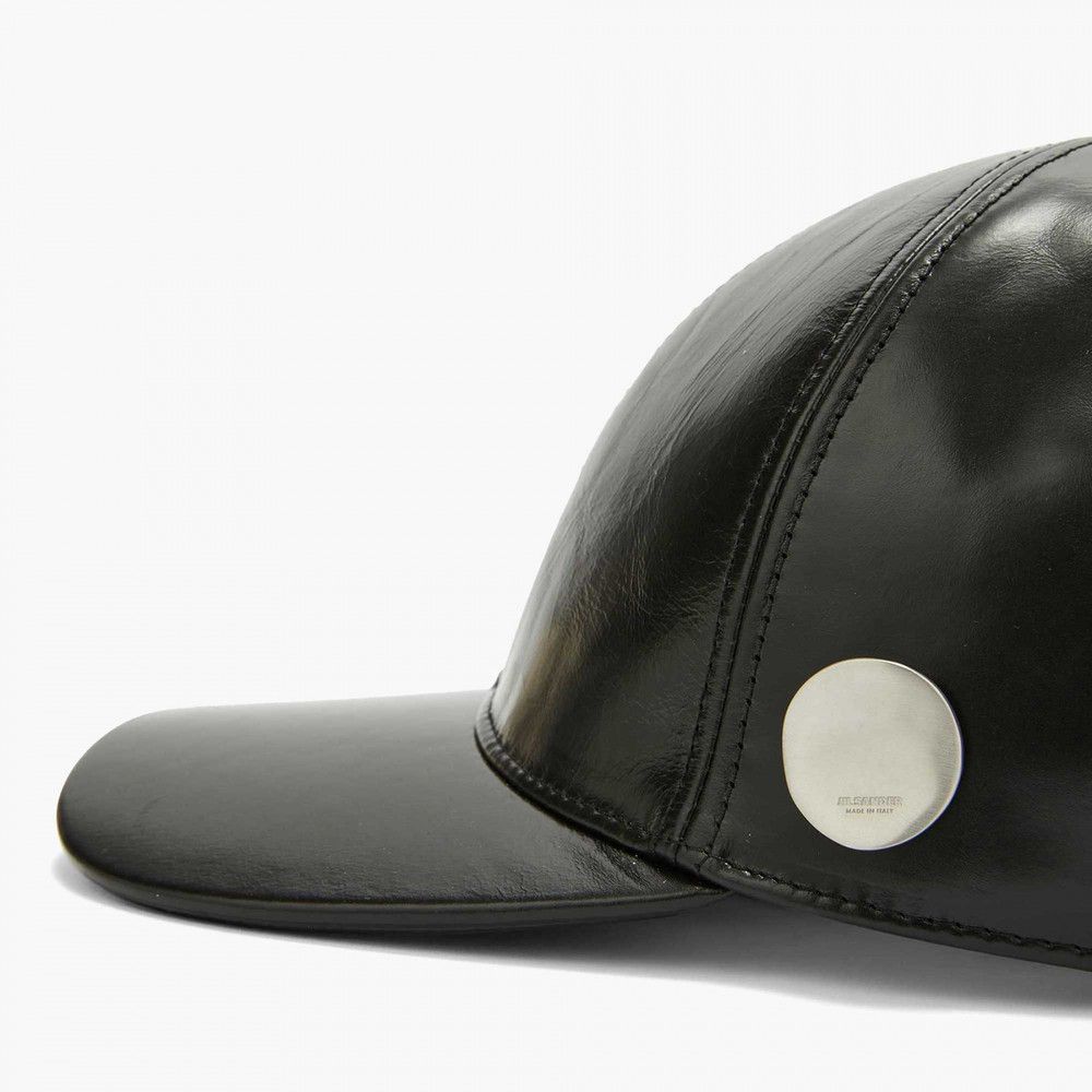 Jil Sander o1w1db10825 Size: OS / Baseball Cap / Hat in Black Size ONE SIZE - 2 Thumbnail