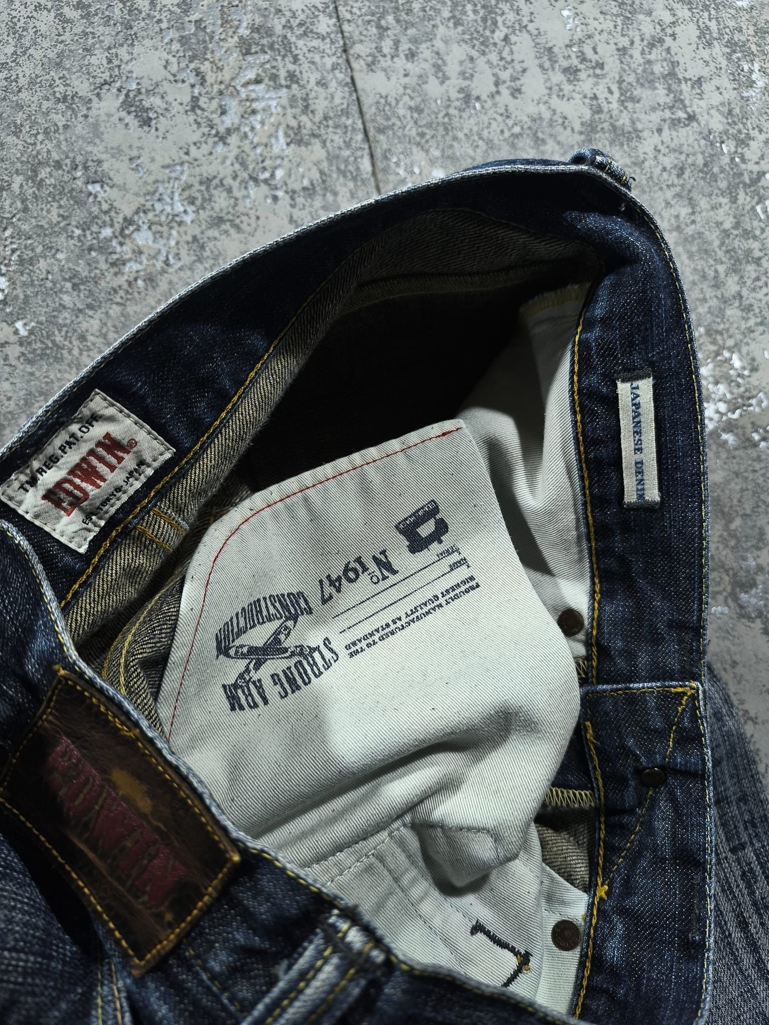 Edwin Edwin Selvedge Japan Denim Distressed Jeans Vintage Size US 30 / EU 46 - 6 Thumbnail