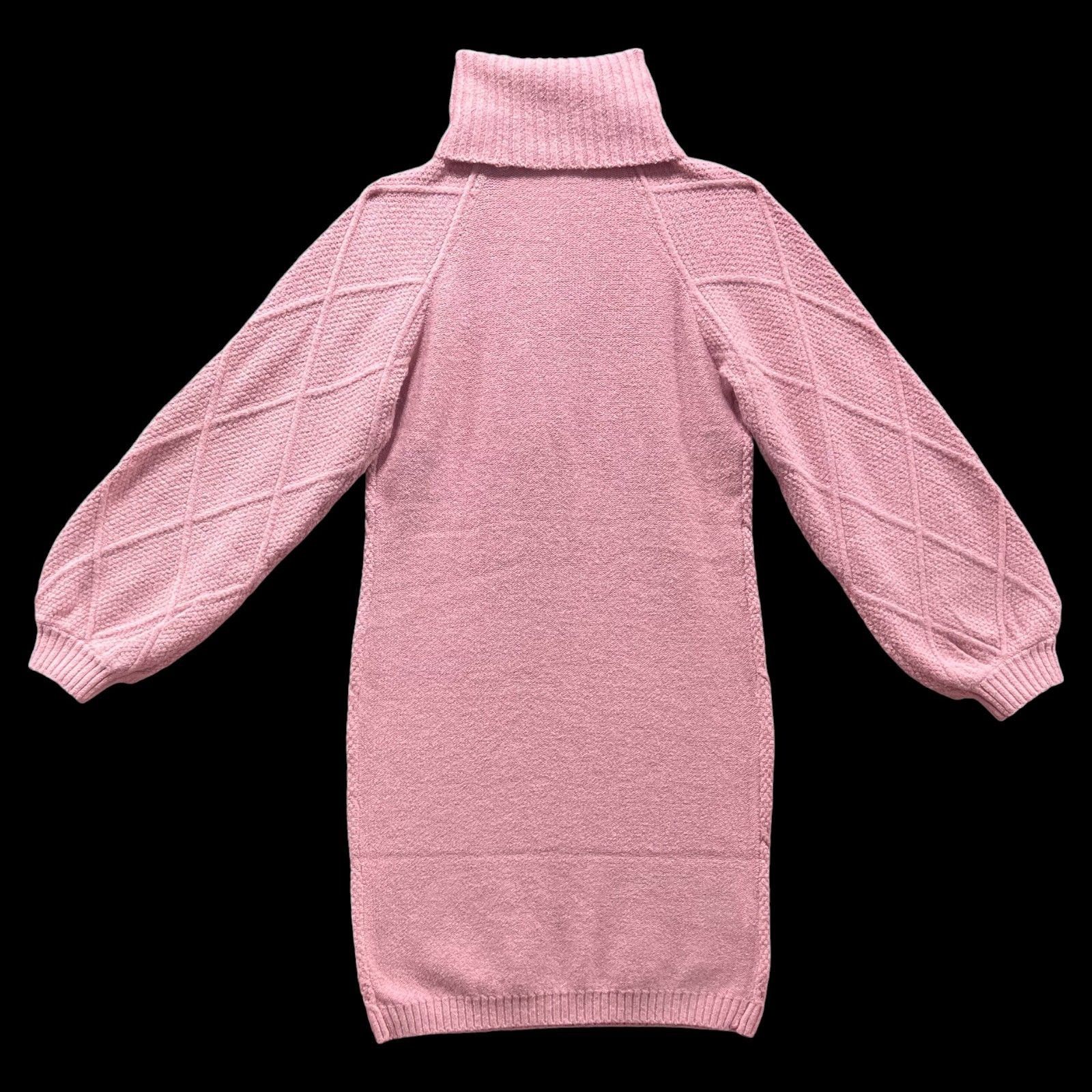 rue21 Rue 21 - Women's Turtleneck Knitted Sweater Dress - Pink - S Size S / US 4 / IT 40 - 2 Thumbnail