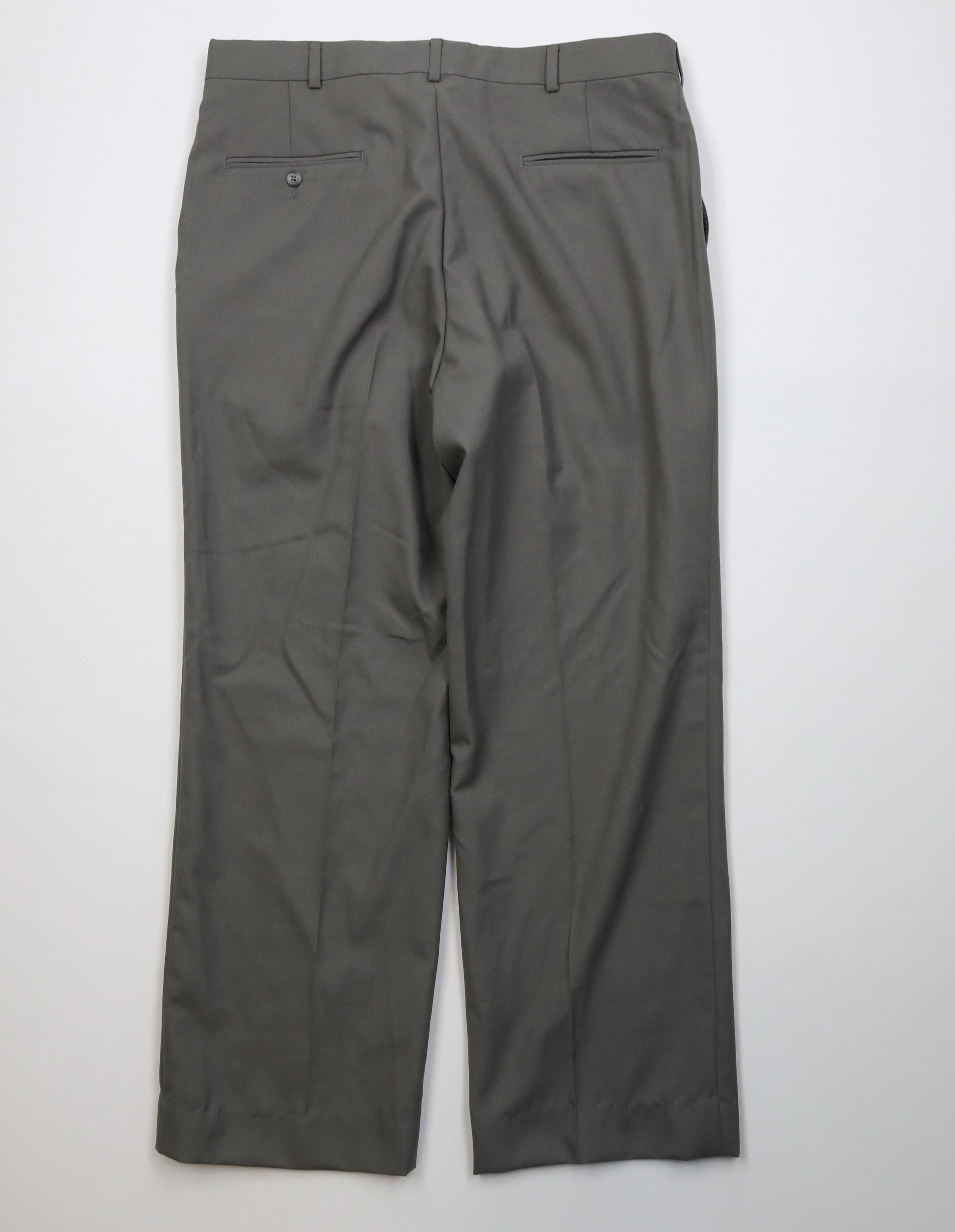 Vintage Vintage 70s Streetwear Wool Knit Flared Wide Leg Chino Pants Size US 36 / EU 52 - 9 Thumbnail