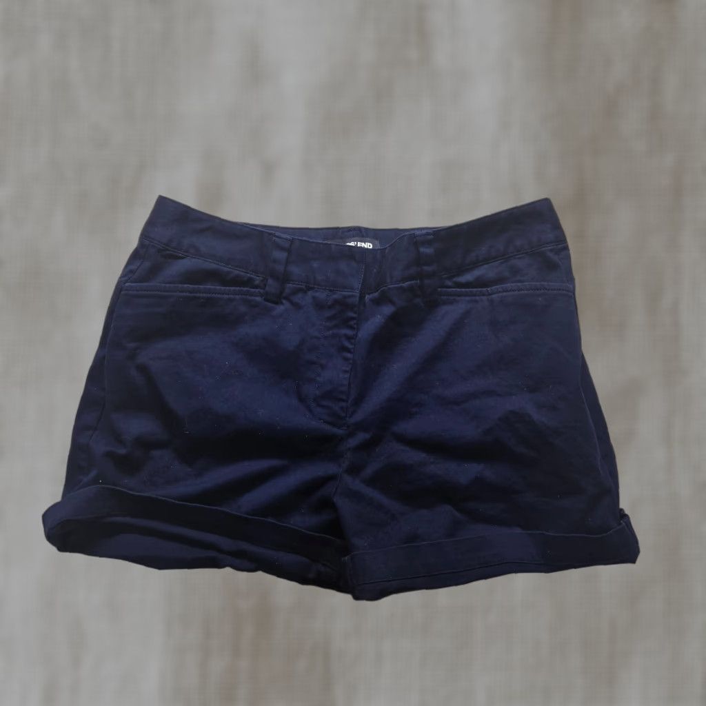 Lands' End Lands' End Chino Navy Blue Mid-Rise Stretch Cotton Twill Adult Women's Size 6 Size 30" / US 8 / IT 44 - 1 Thumbnail