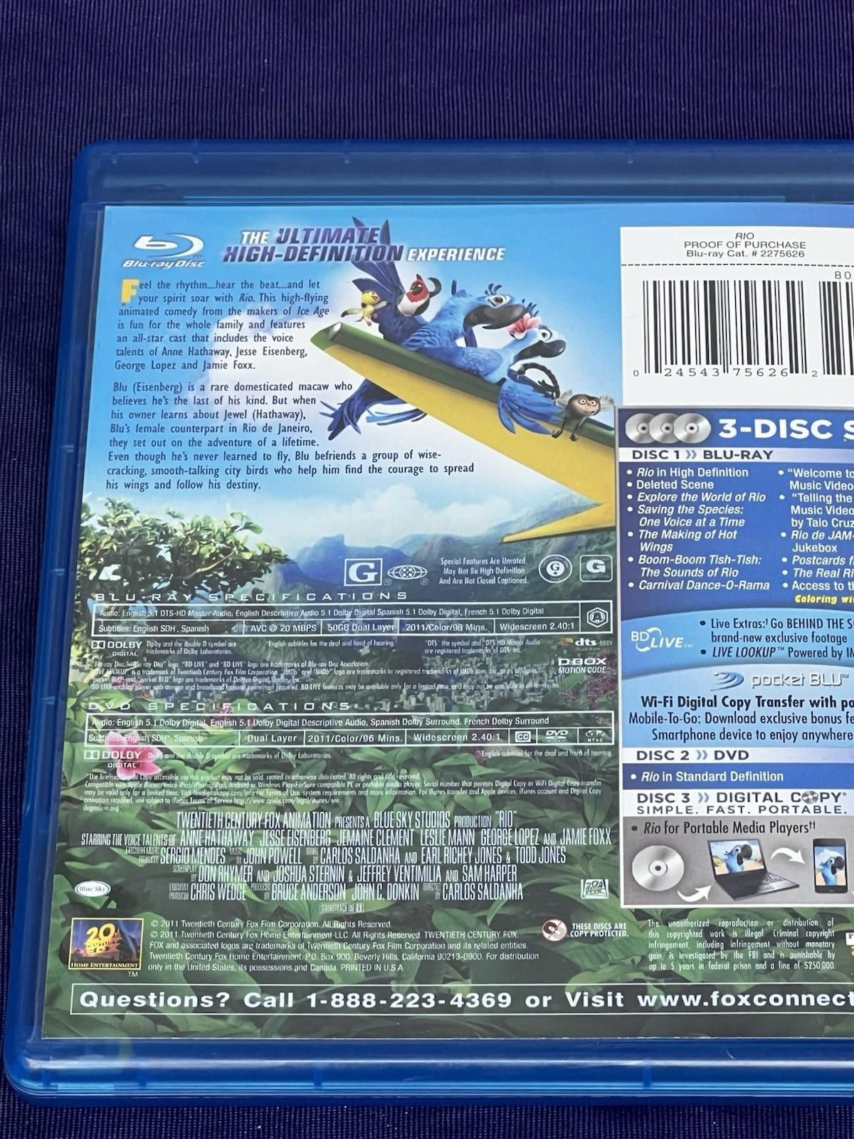 Other RIO Blu-Ray & DVD Ships Same Day With Tracking Size ONE SIZE - 10 Thumbnail