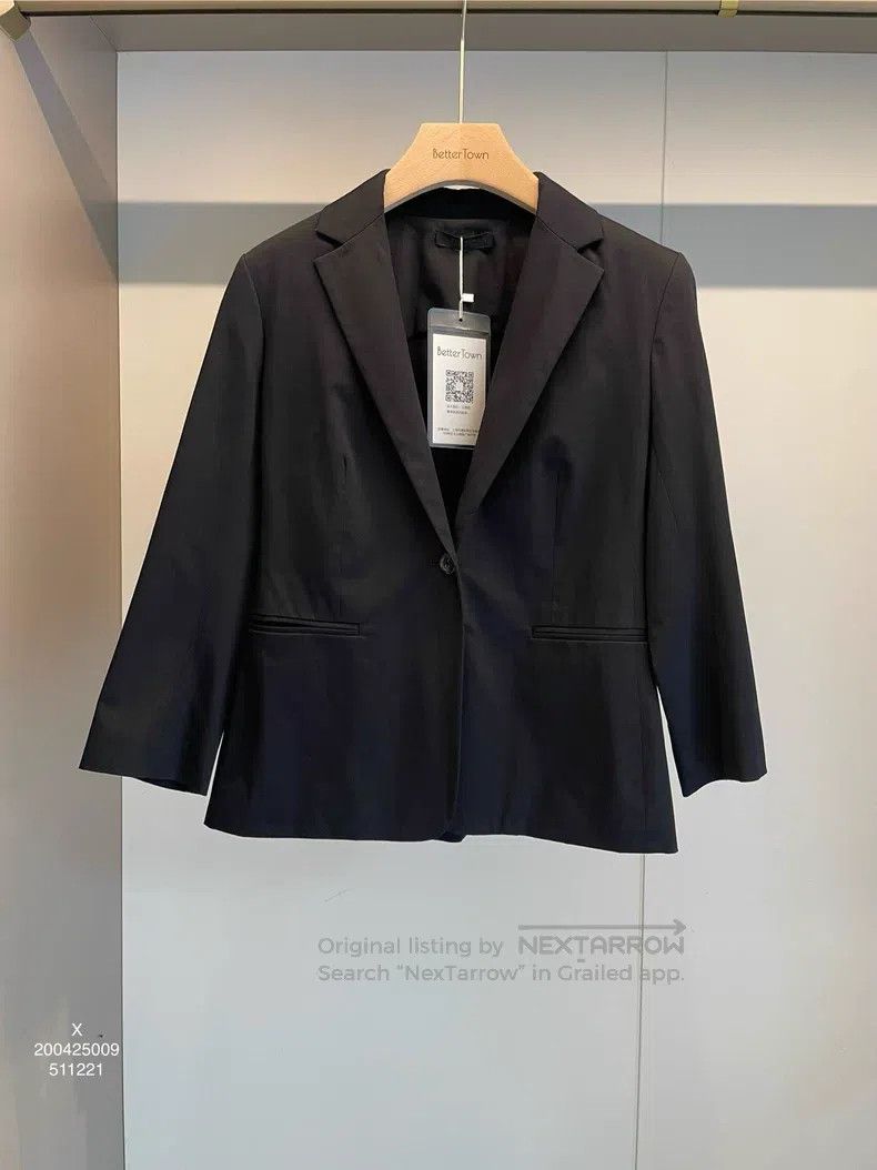 The Row The Row size 4 Black Cotton Blazer Size 36R - 1 Thumbnail