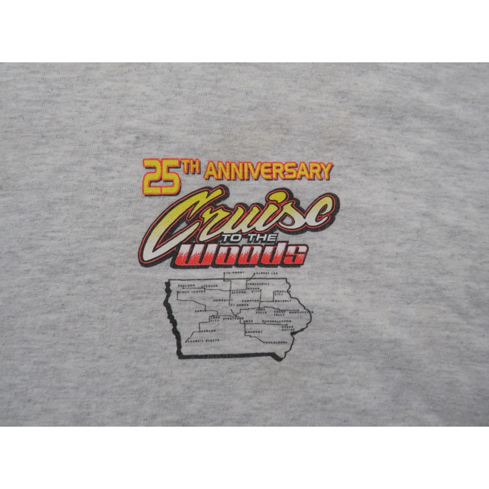Gildan Gildan T-Shirt Crew Neck multicolor Cars VTG 2XL Adult Men Official USA Classic 25th Cruise to the Woods Chevy Shirts Hat? Size US XXL / EU 58 / 5 - 3 Thumbnail