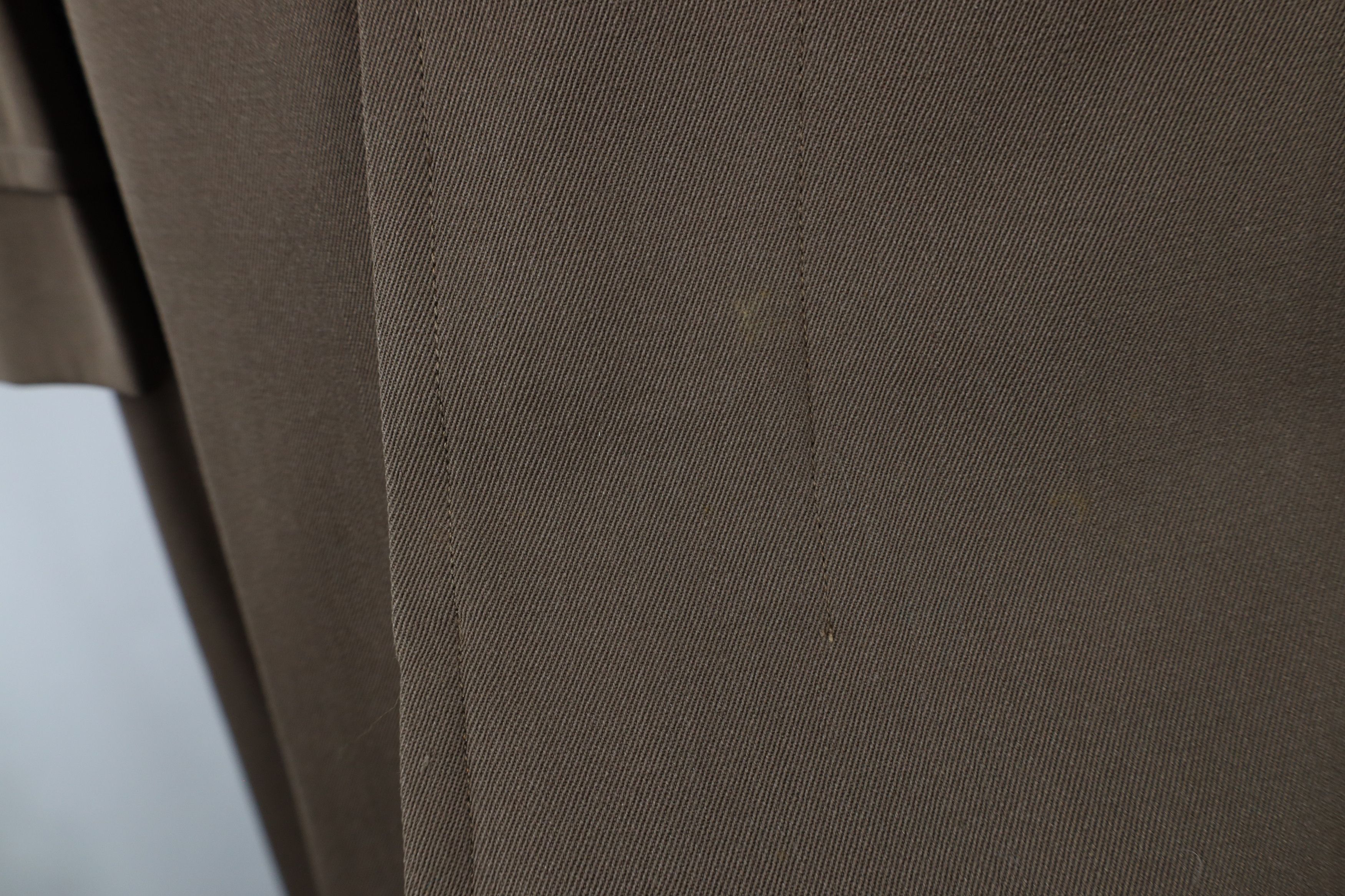 Vintage Vintage 50s 60s Rockabilly Wool Rayon Gabardine Trench Coat Size US XXL / EU 58 / 5 - 6 Thumbnail