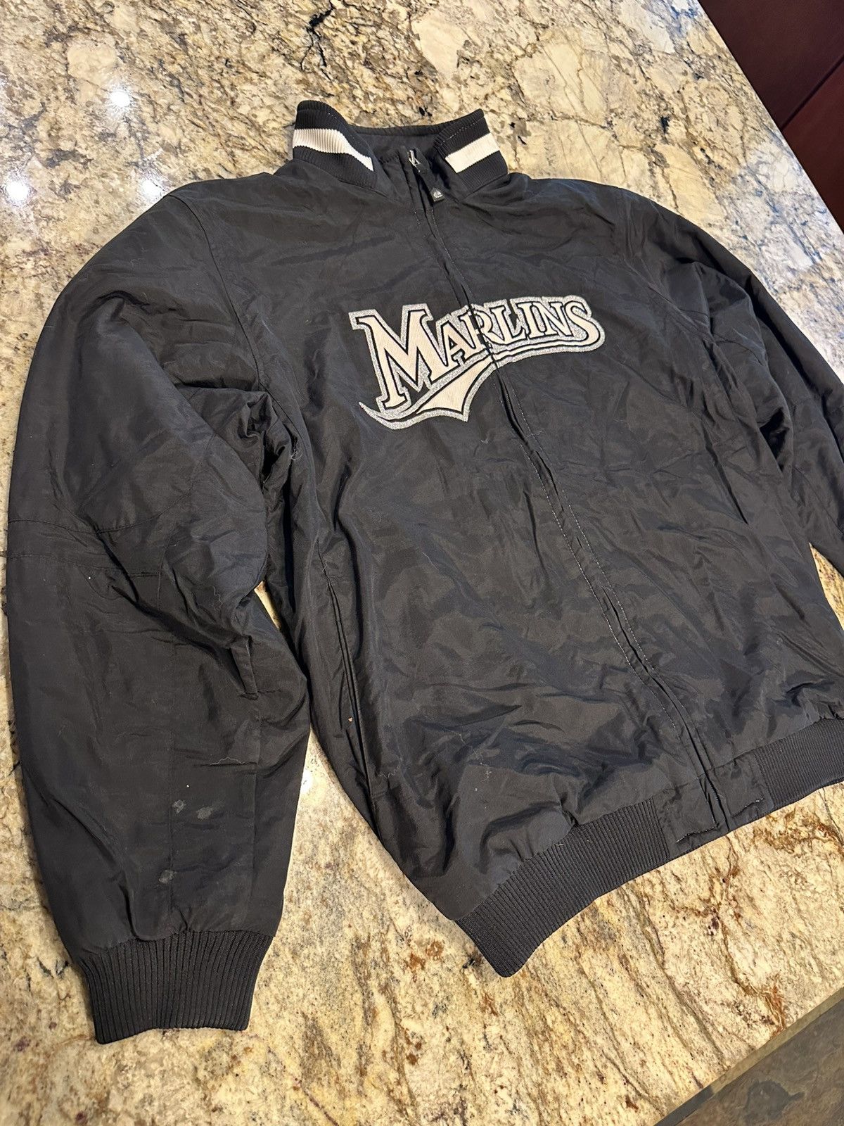 MLB × Majestic Miami Marlins Jacket Size US XL / EU 56 / 4 - 3 Thumbnail