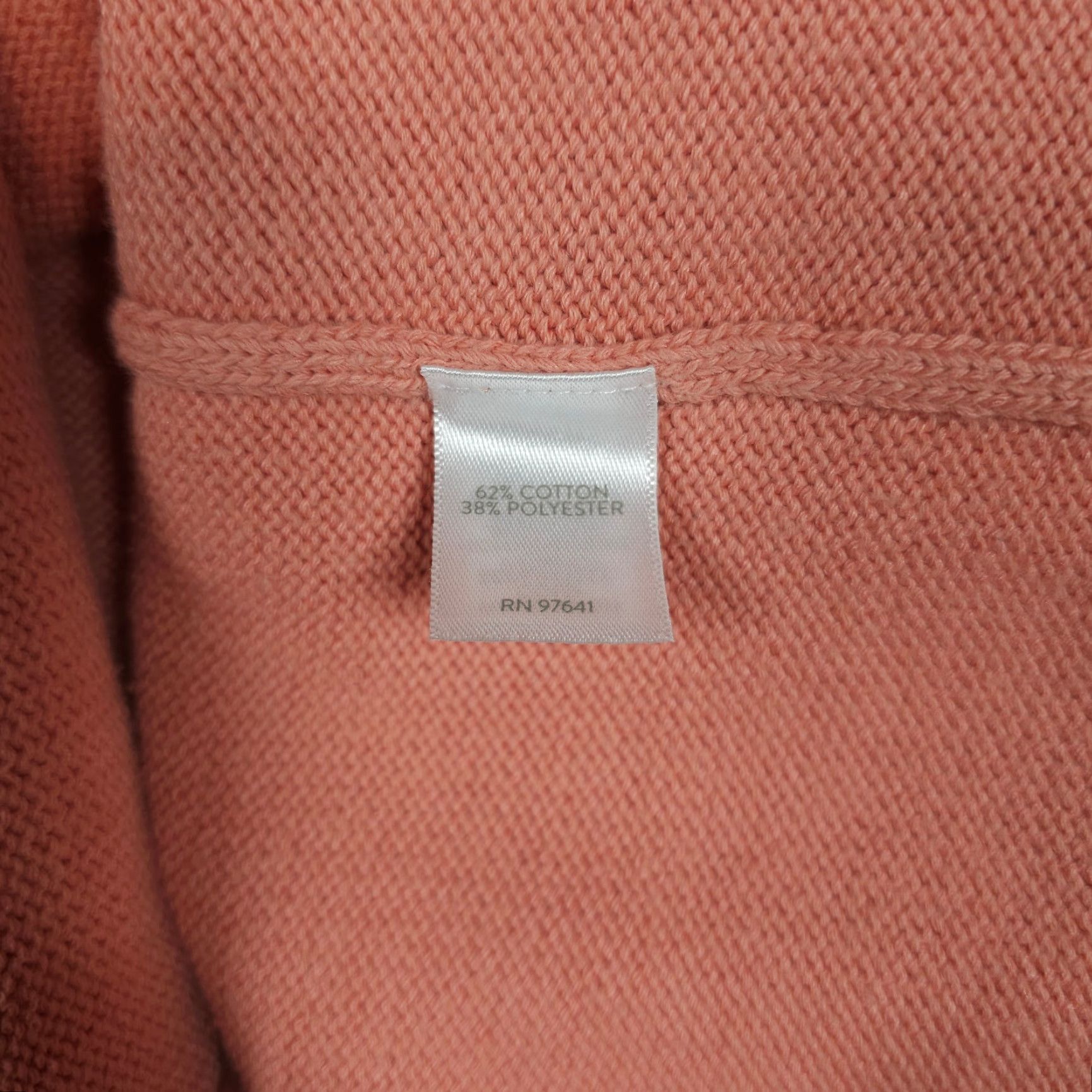 J. Jill J Jill Sweater Womens XSP Petite Coral Rib Knit Trim Pullover Crew Neck Casual Size XS / US 0-2 / IT 36-38 - 4 Thumbnail