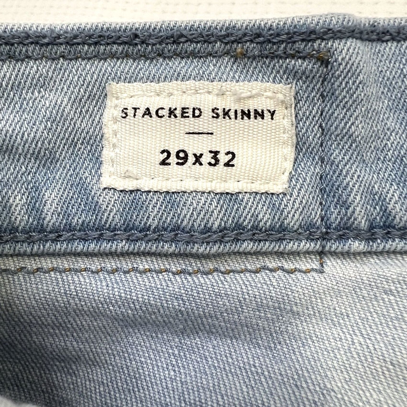 Pacsun Pacsun Los Angeles Stacked Skinny Light Blue Jeans 29x32 Active Stretch School Jeans Size US 29 - 5 Thumbnail