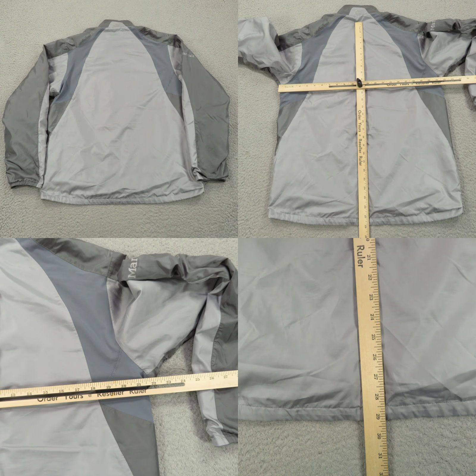 Marmot Marmot Jacket Mens Medium Light Grey Softshell Fleece Lined Full Zip Wind Rain Size US M / EU 48-50 / 2 - 9 Thumbnail