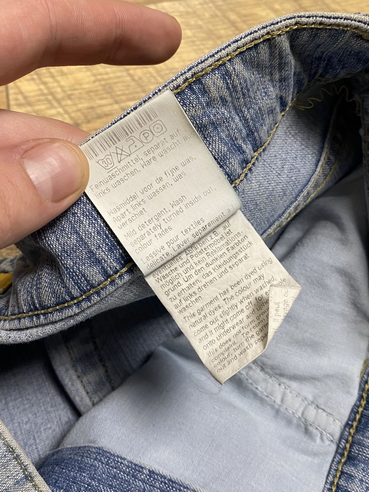 Japanese Brand MAC Claudia Futuristic Retro Seam Denim Jeans Very Rare Y2K Size 27" / US 4 / IT 40 - 4 Thumbnail