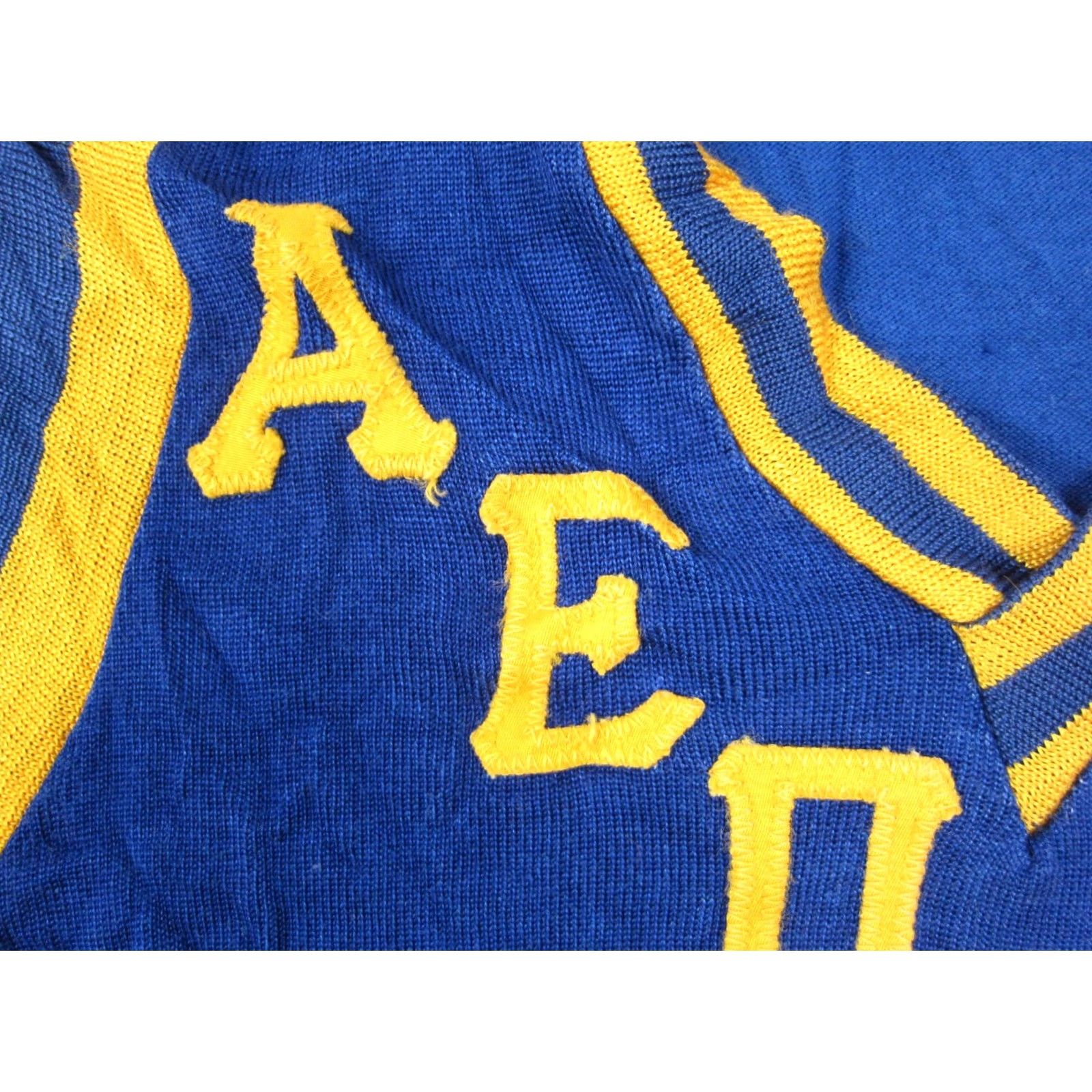 Vintage Vintage College Jersey Mens Medium Blue True Fraternity Short Sleeve 50s 60s Size US M / EU 48-50 / 2 - 3 Thumbnail