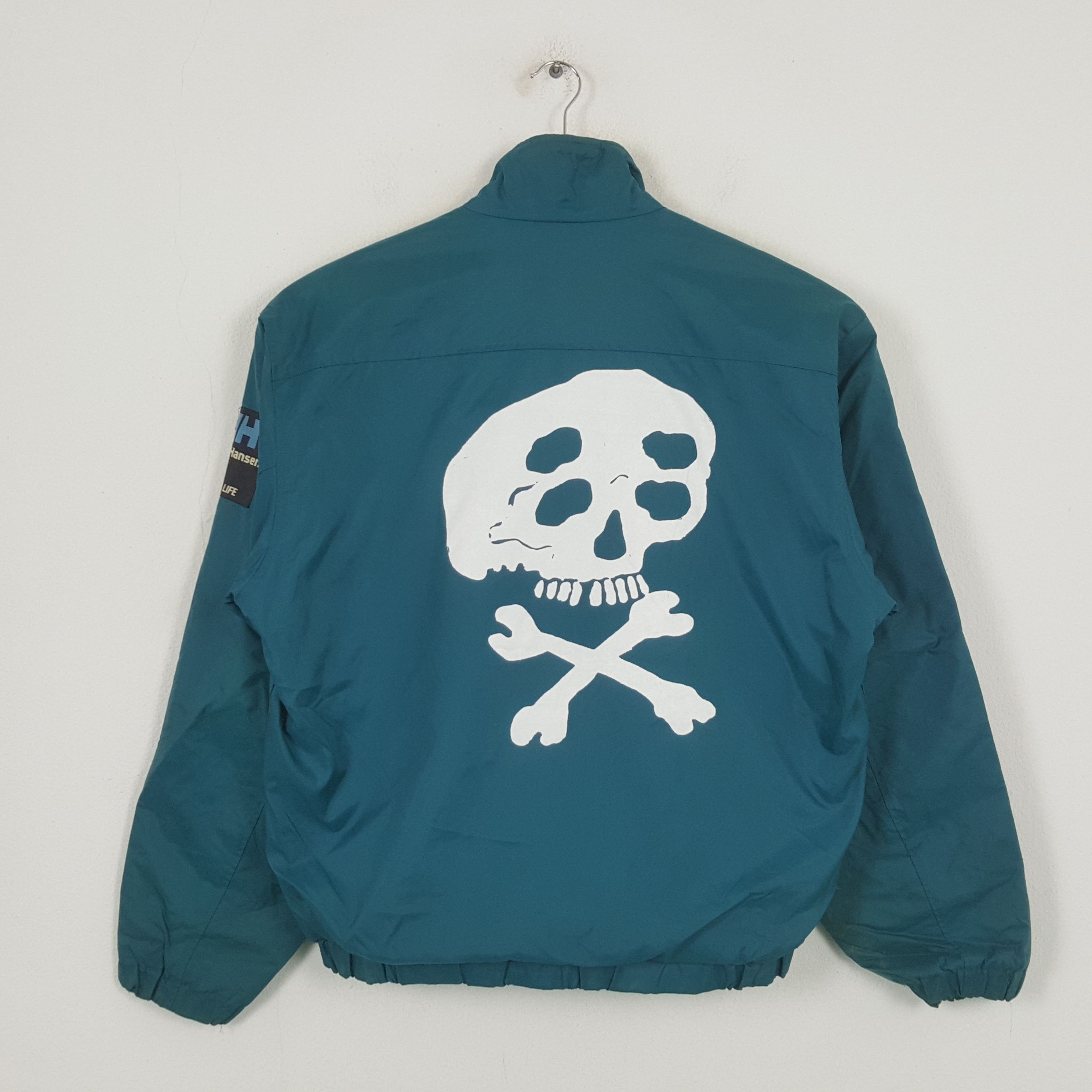 Helly Hansen × Vintage Vintage Helly Hansen Skateboard Custom Skull Jacket C286N23 Size US XL / EU 56 / 4 - 1 Thumbnail