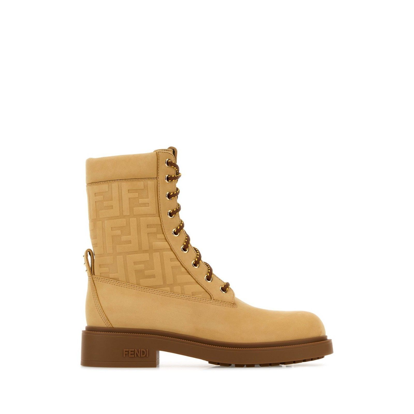 FENDI Fili Beige Brown Nubuck Ankle Boots New And Authentic