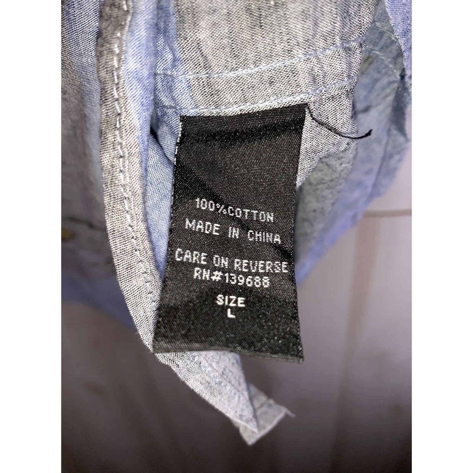 Vintage Ocean Current Shirt Mens Chambray Blue Button-Down XL NWT-7008 Size US XL / EU 56 / 4 - 5 Thumbnail