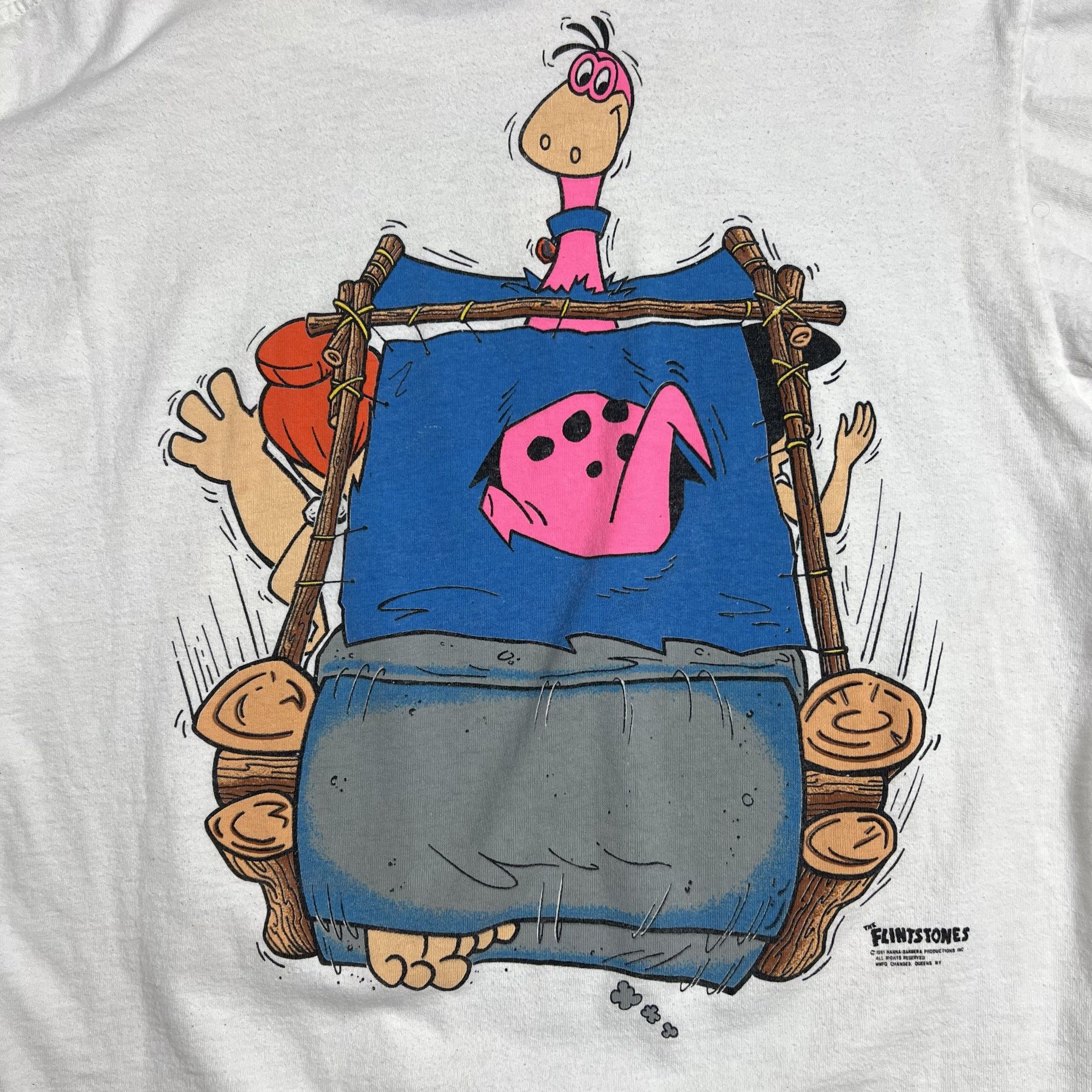 Changes Vintage 1991 The Flintstones Cartoon Graphic T-Shirt - L Size US L / EU 52-54 / 3 - 6 Thumbnail