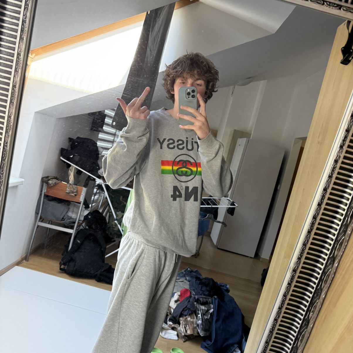 Stussy Vintage stussy y2k rasta sweatshirt crewneck Size US XL / EU 56 / 4 - 9 Thumbnail