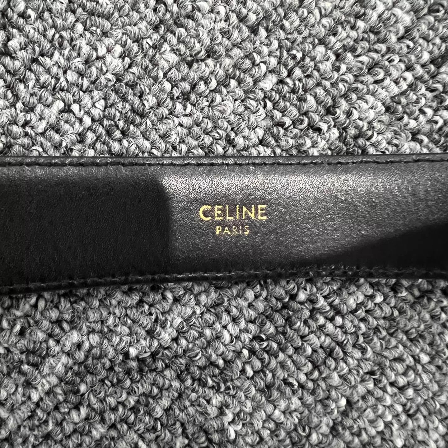Celine CELINE Triomphe Horsebit Leather Belt 99 New 75cm Black&Gold Size ONE SIZE - 5 Thumbnail