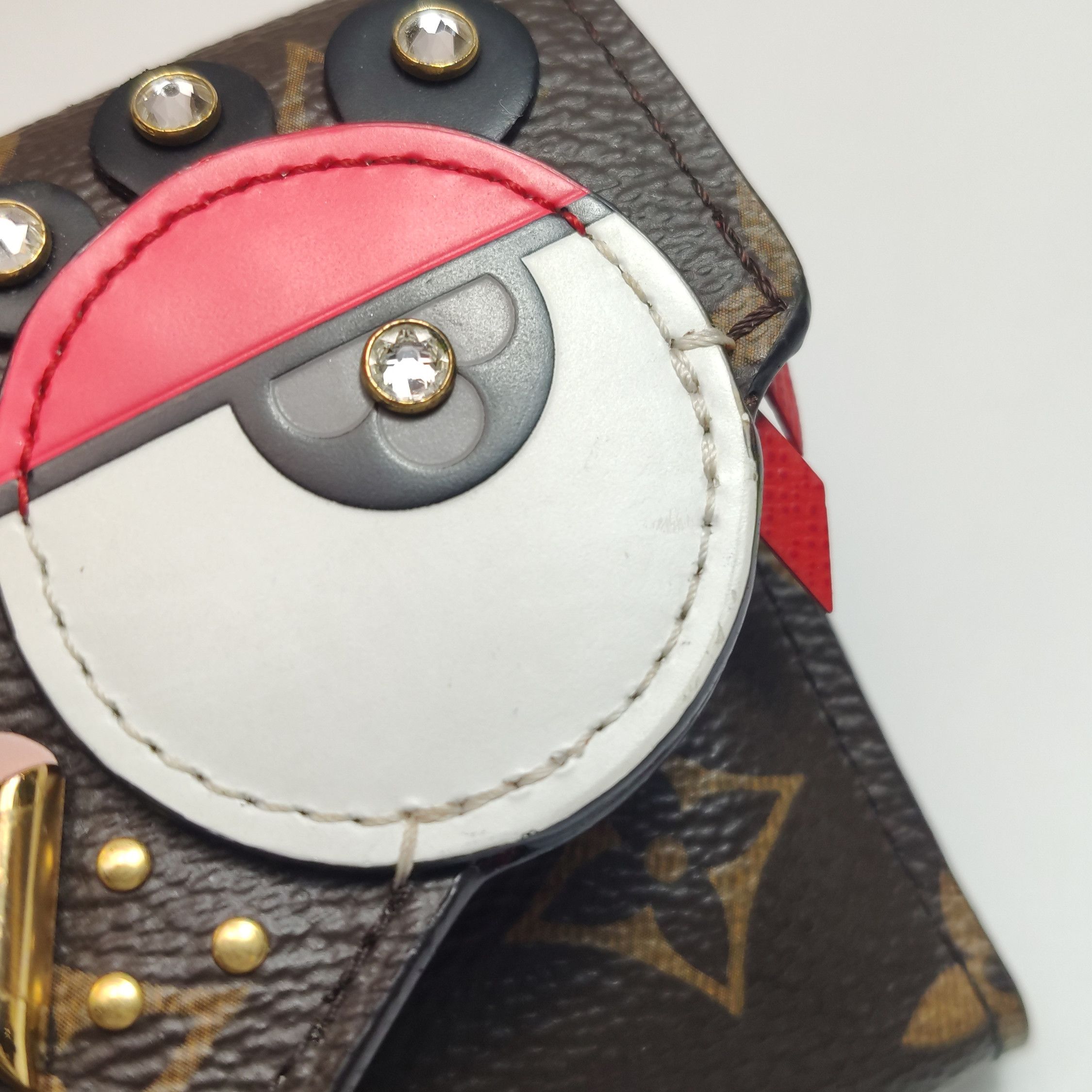Louis Vuitton Louis Vuitton (LV) Victorine leather colorblock bird patter Size ONE SIZE - 5 Thumbnail