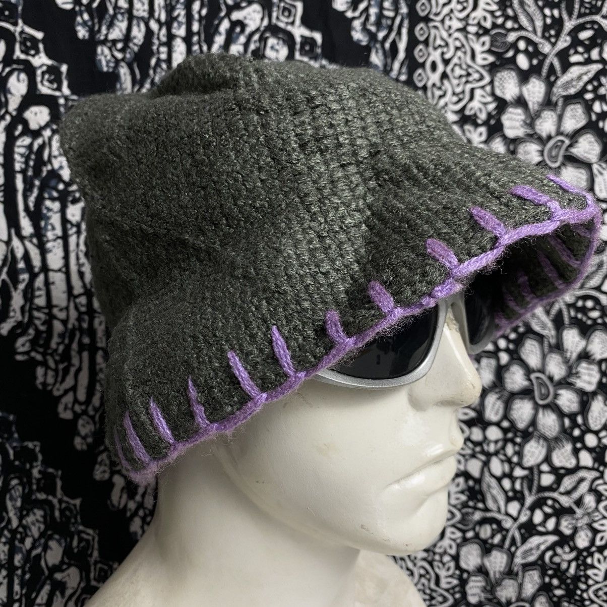 Japanese Brand × Vintage 2000s y2k handmade knitted bucket hats Size ONE SIZE - 4 Thumbnail