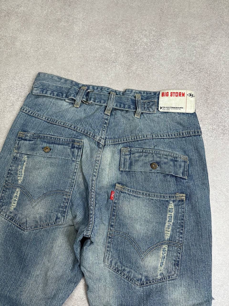 Hysteric Glamour CRAZY Japanese Distressed Clockhouse Vintage Y2K Baggy Jeans Size US 30 / EU 46 - 8 Thumbnail