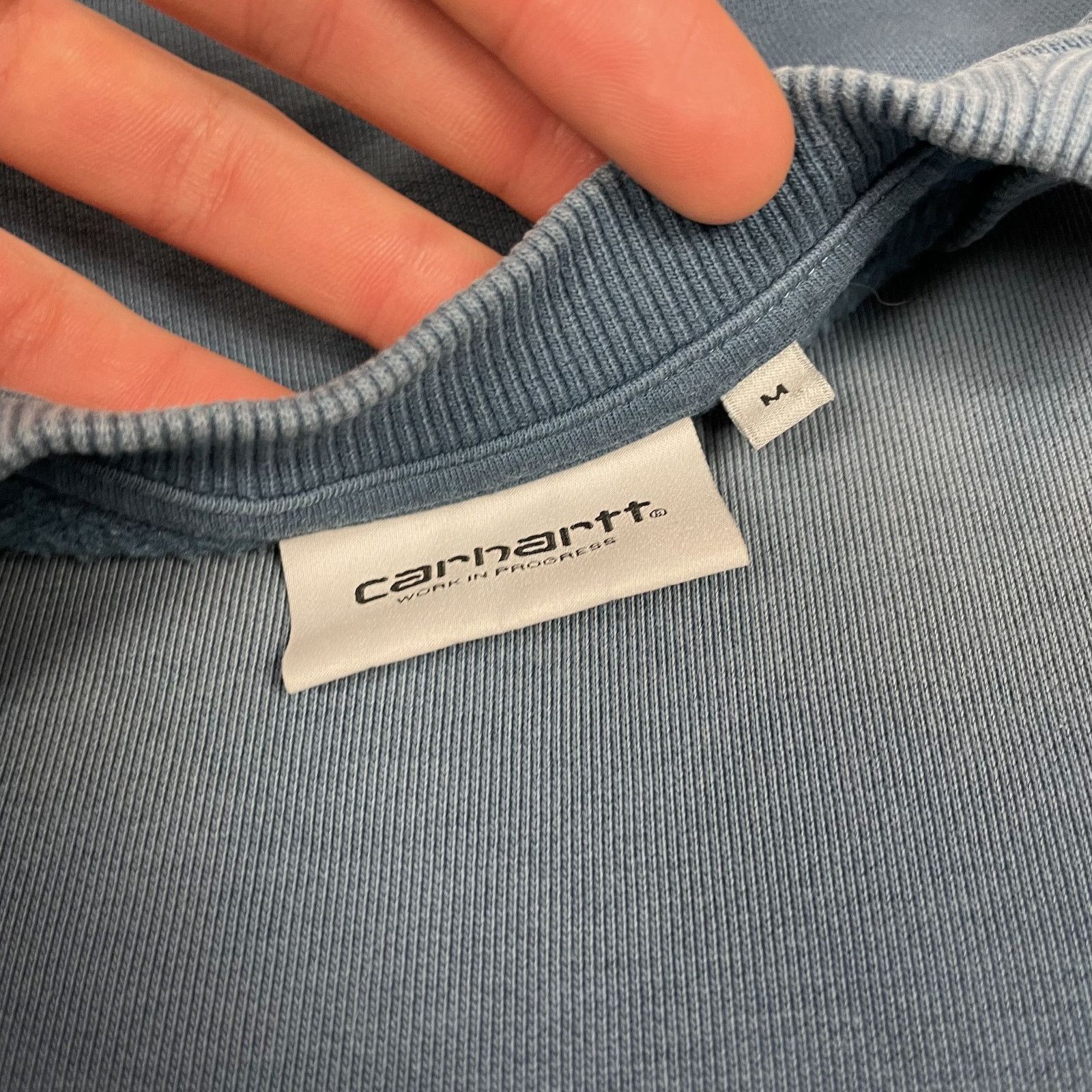 Carhartt Carhartt WIP Mens blue Fleece Script Embroidery Sweatshirt M Size US M / EU 48-50 / 2 - 6 Thumbnail