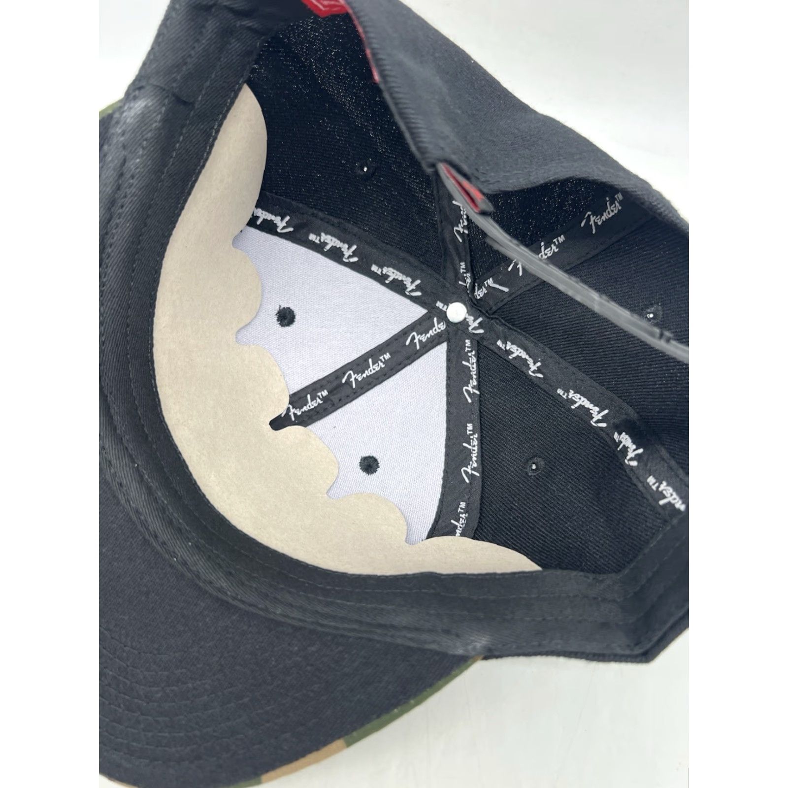 Fender Fender Guitars Hat Mens One Size Black Camouflage Flat Bill Snapback Cotton Twill Size ONE SIZE - 7 Thumbnail