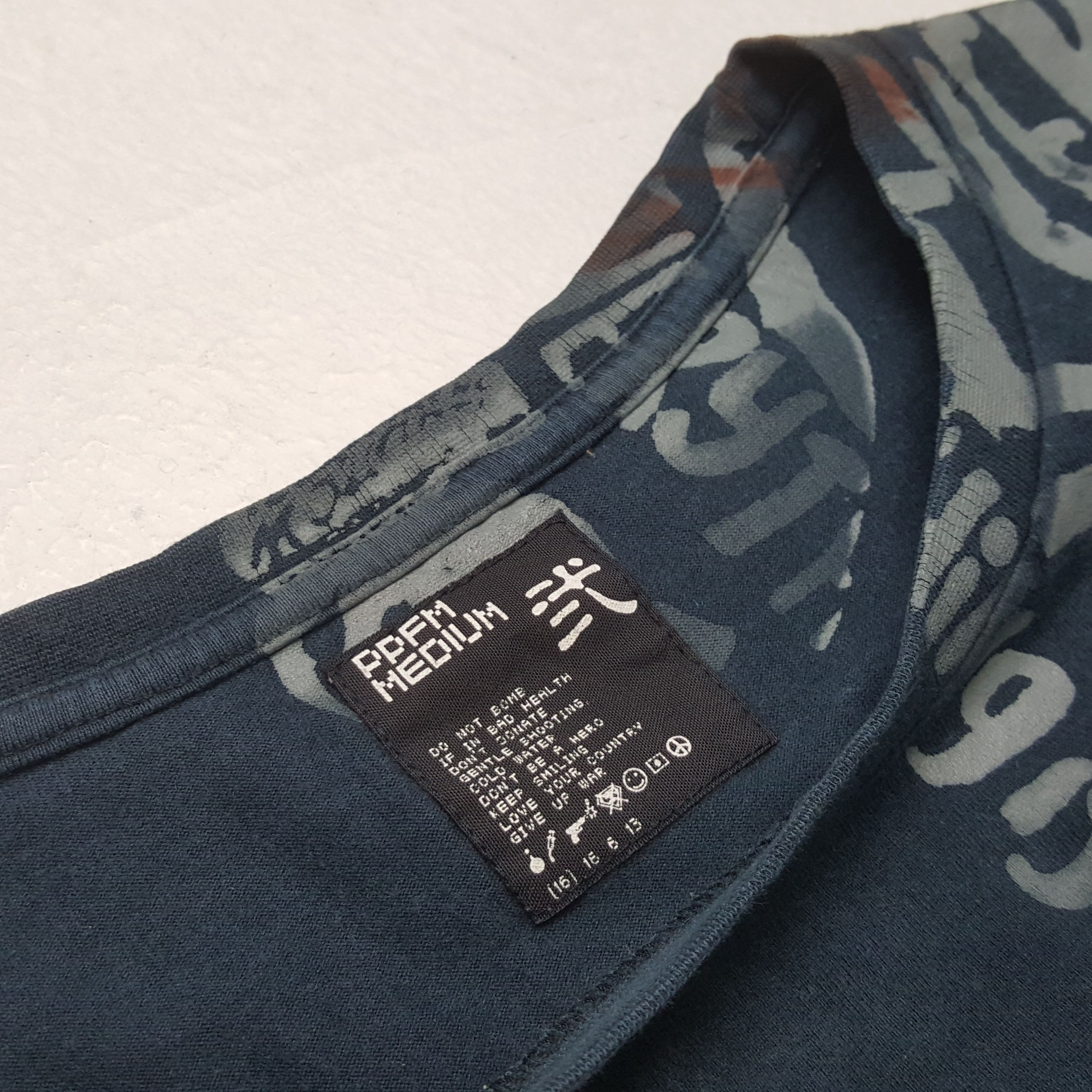 PPFM Vintage PPFM Japanese Brand All Over Print T-shirt RR5 Size US L / EU 52-54 / 3 - 4 Thumbnail