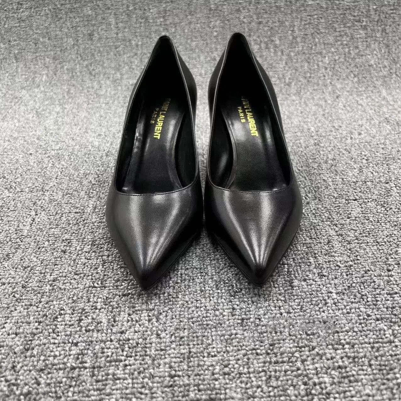 Saint Laurent Paris Saint Laurent Black Patent Lambskin Heels. Size US 5 / IT 35 - 2 Thumbnail
