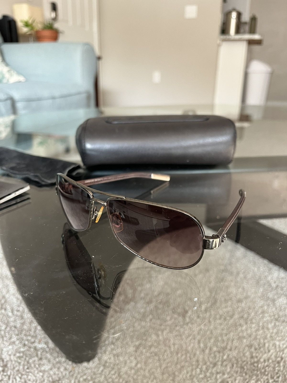 Chrome Hearts Red Riot Sunglasses Chrome Hearts “Red Riot” aviator sunglasses main image 4
