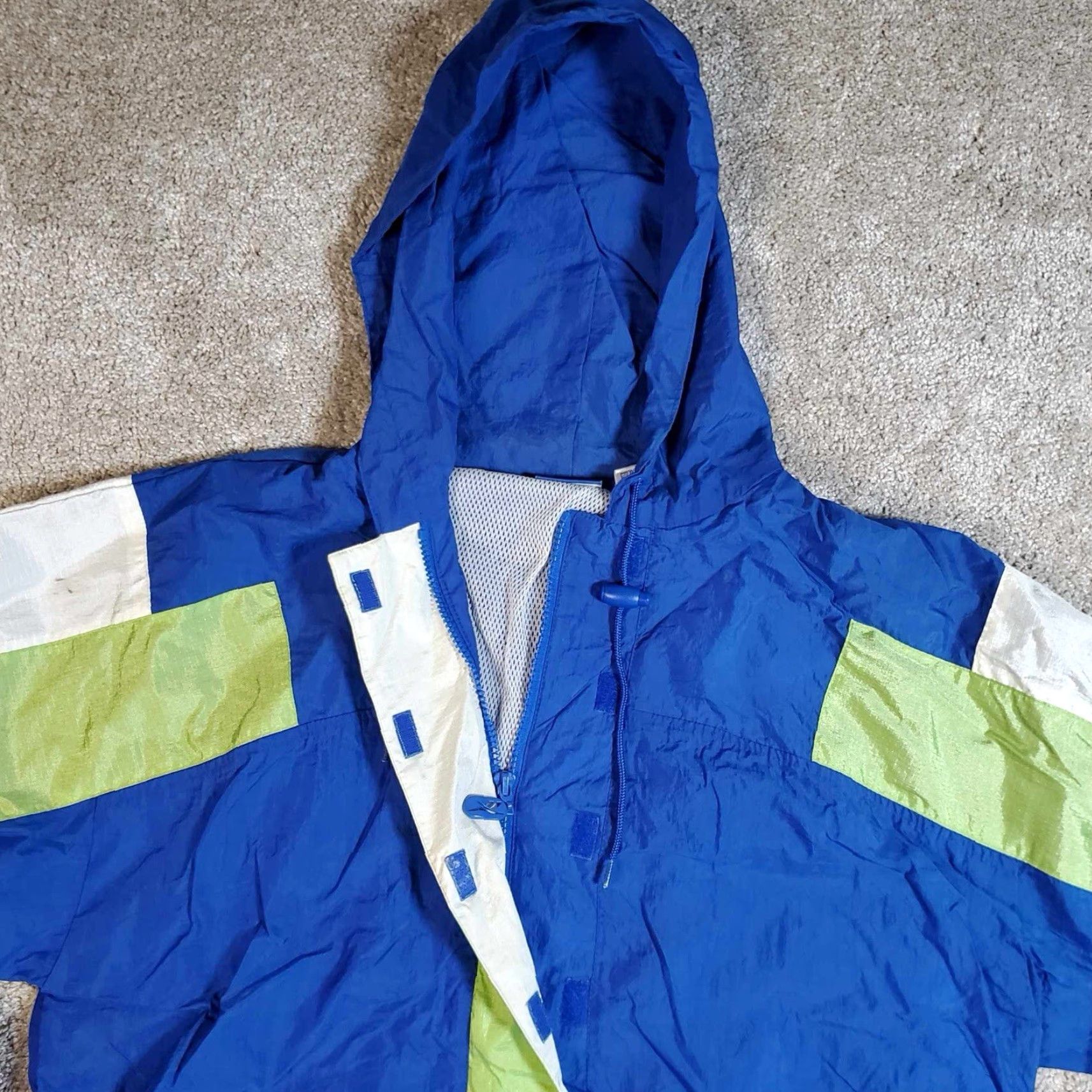 Reebok VINTAGE Reebok Jacket Windbreaker Hooded Pullover Blue Black 90s Mens M Size US M / EU 48-50 / 2 - 5 Thumbnail