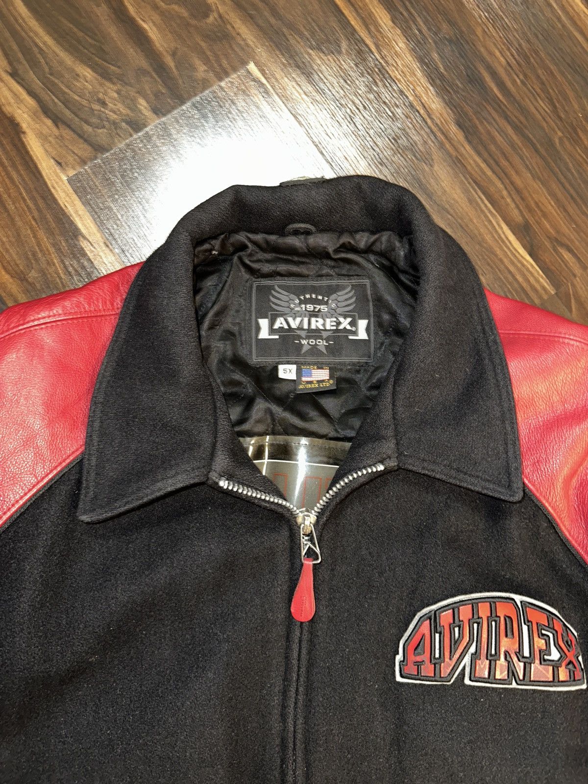 Avirex AVIREX STALLION LEATHER VARSITY JACKET PLAYBOI CARTI SZ 5XL Size US XXL / EU 58 / 5 - 11 Thumbnail